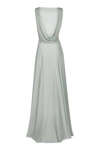 Athena Bridesmaid Dress In Emerald Chiffon