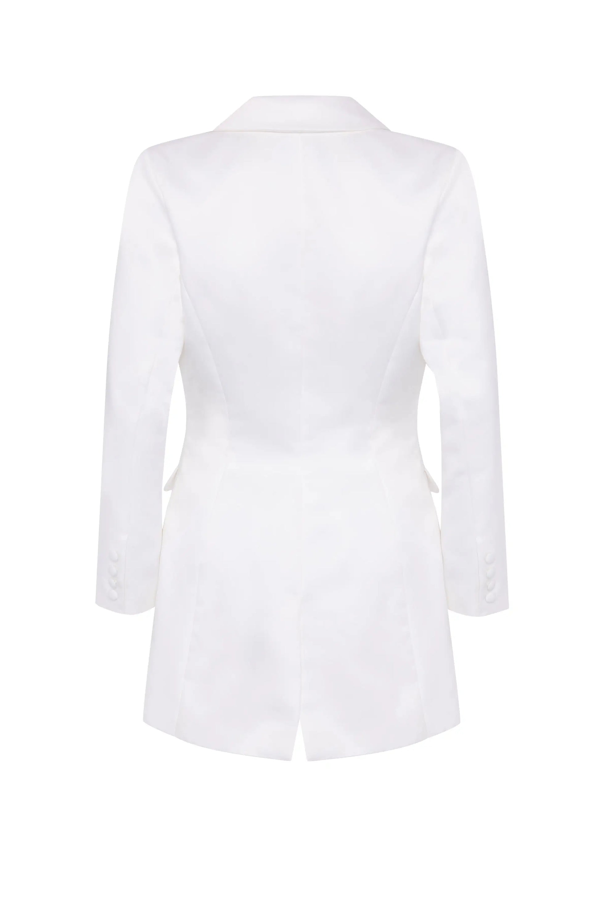 White blazer on a white background