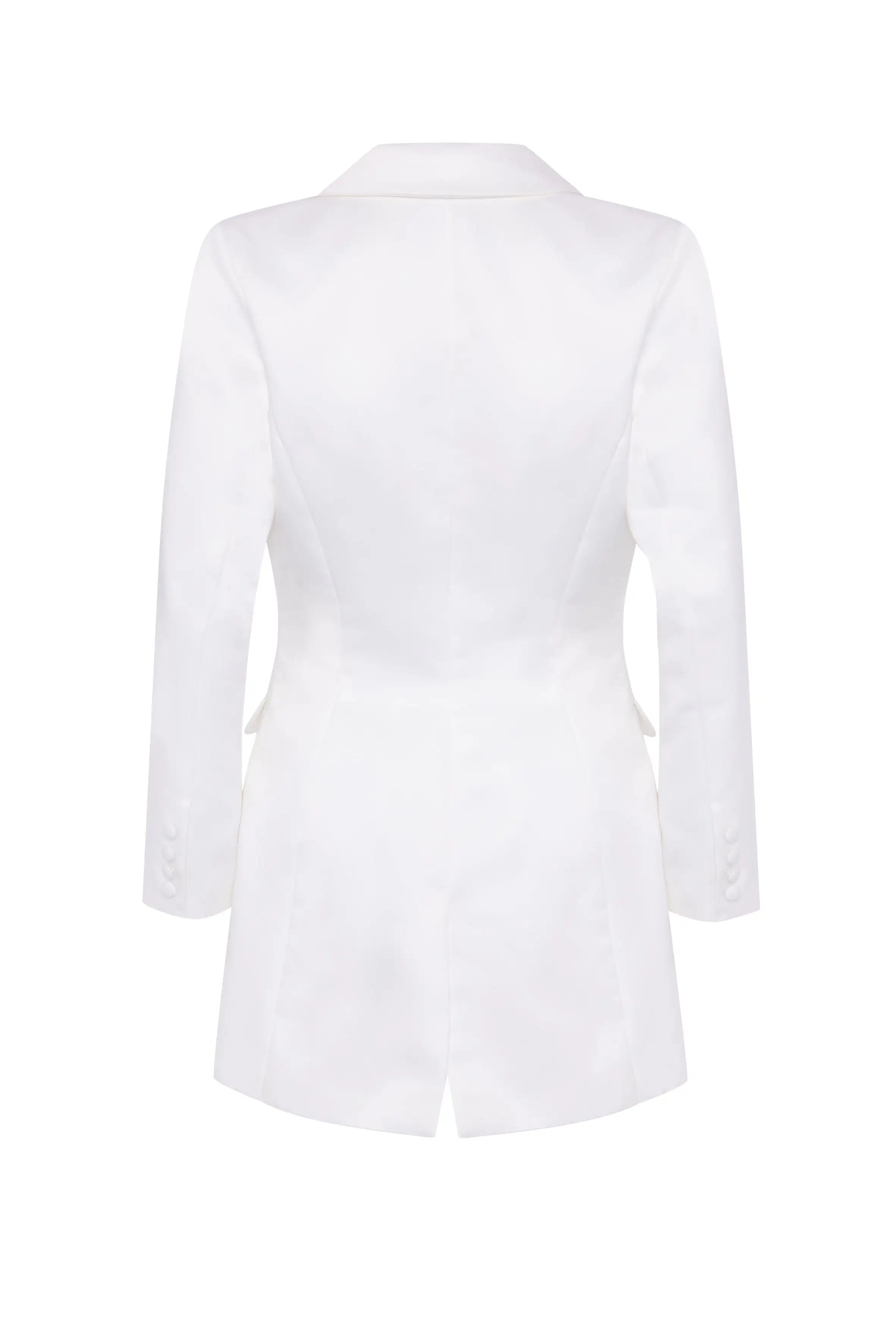 White blazer on a white background