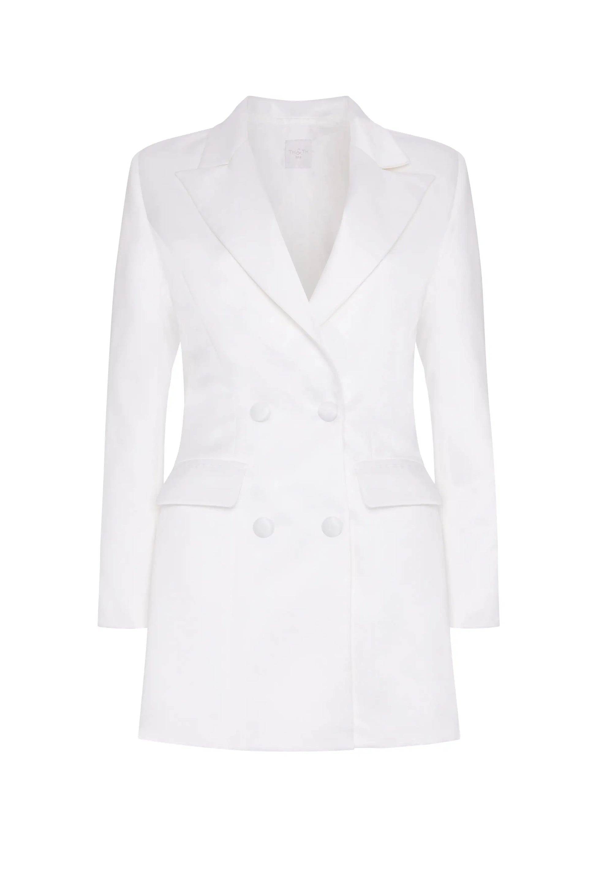 White blazer on a white background