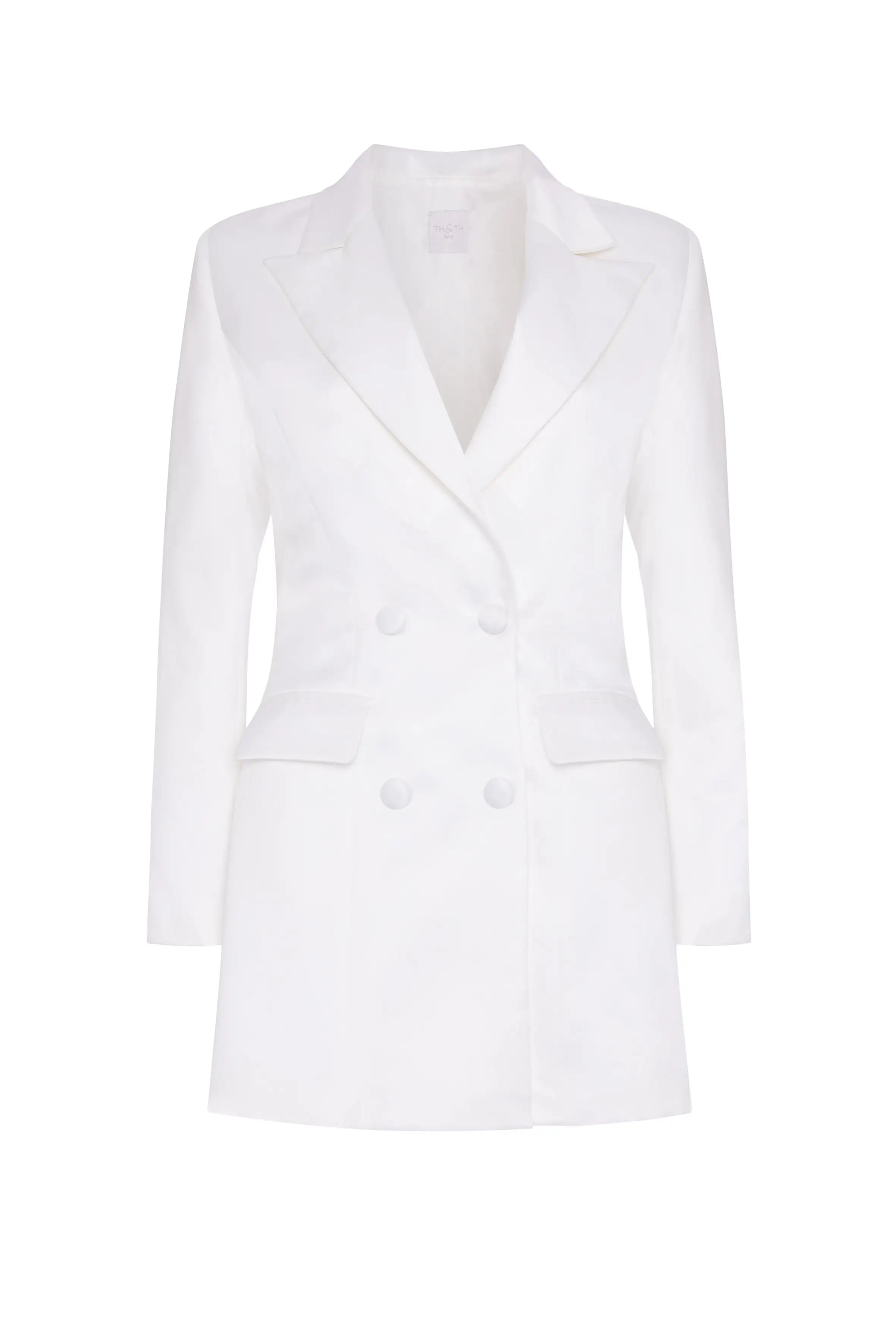 White blazer on a white background