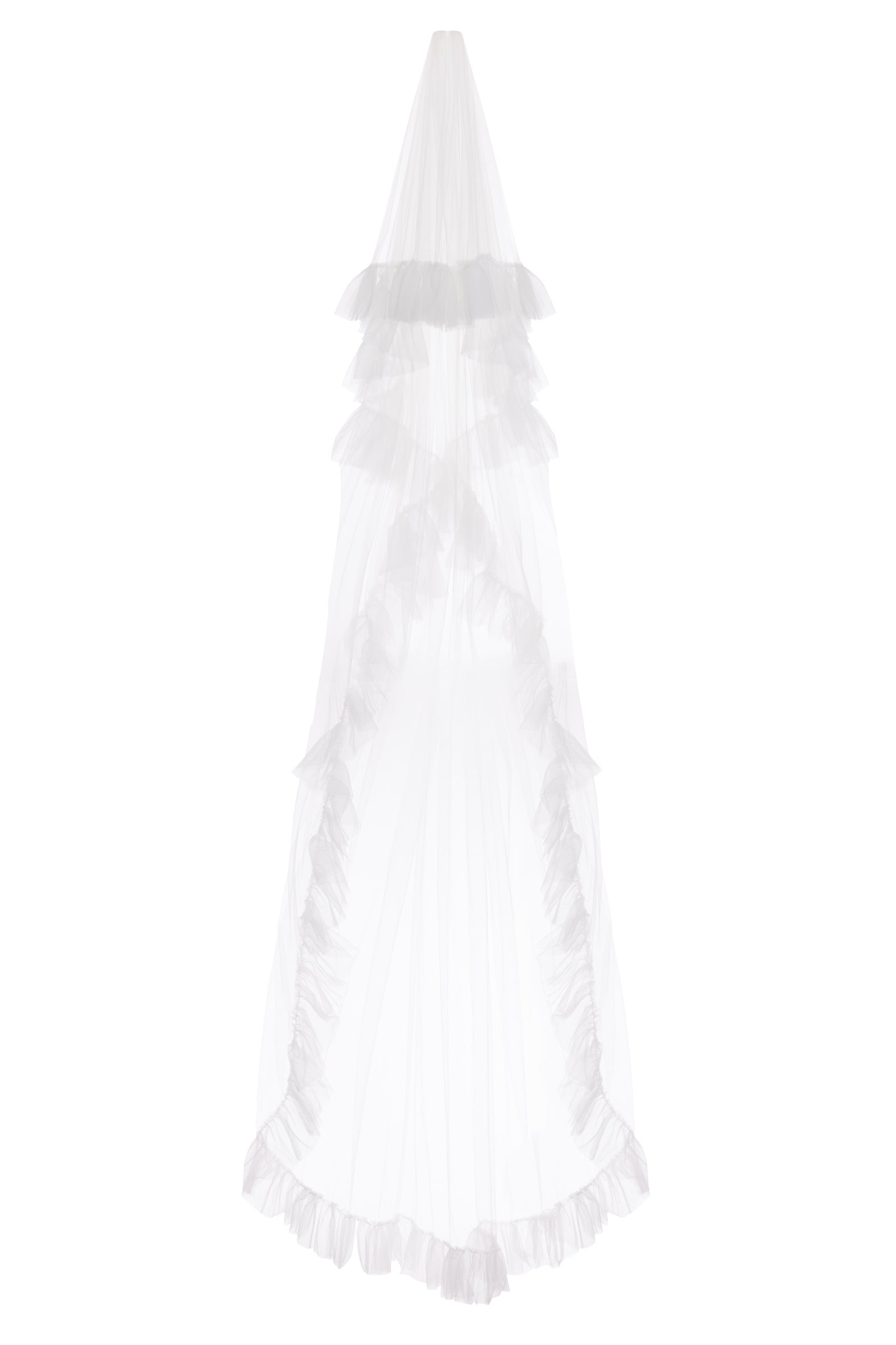 Lola Ruffle Edge Veil