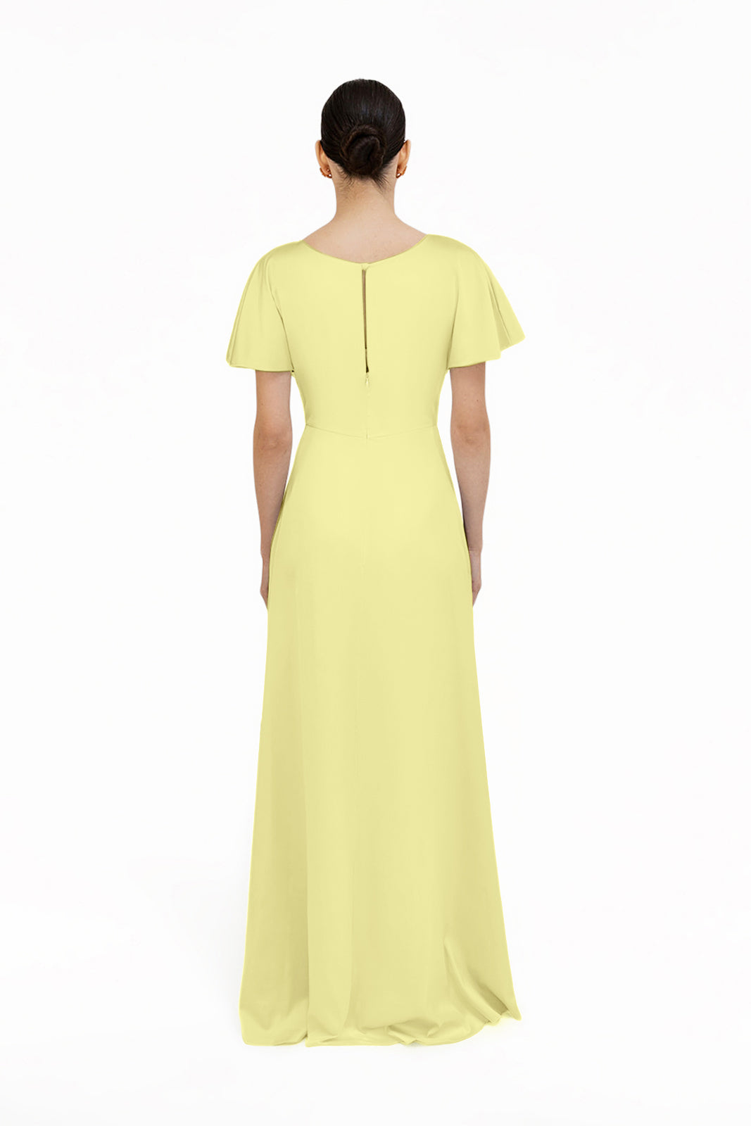 Camilla Bridesmaid Dress in Limoncello Satin