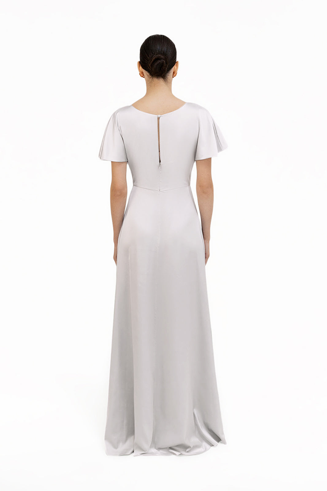 TH&TH Camilla Bridesmaid Dress in Oyster Satin TH and TH TH&TH Camilla Bridesmaid Dress in Oyster Satin TH and TH