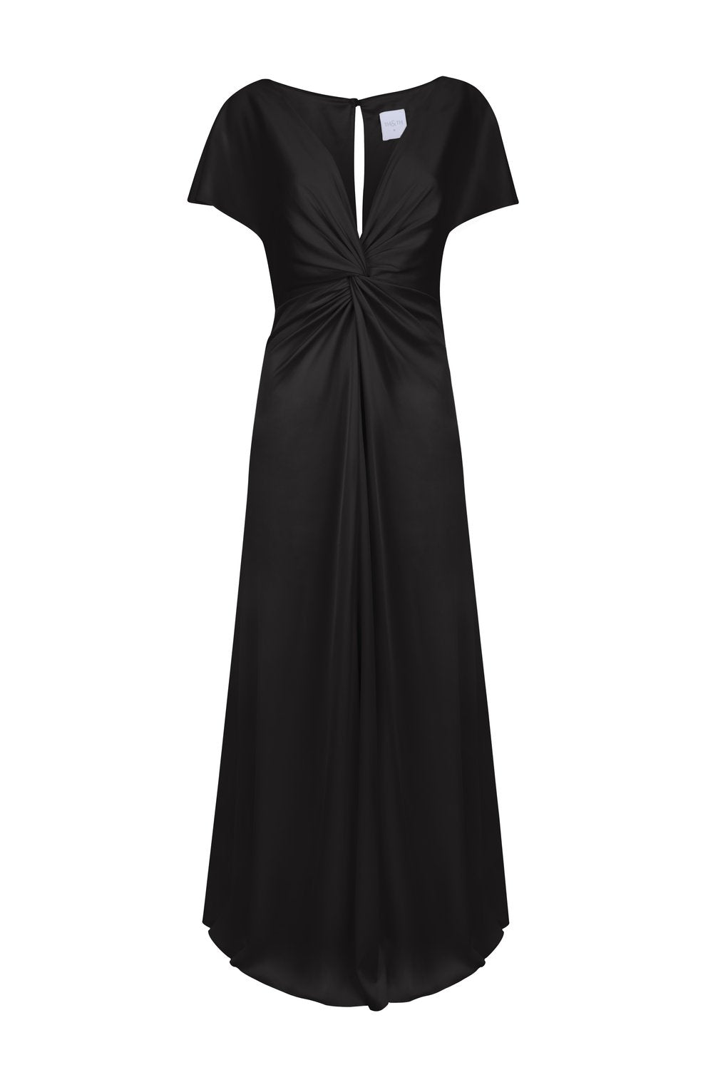 black bridesmaid dresses, front view