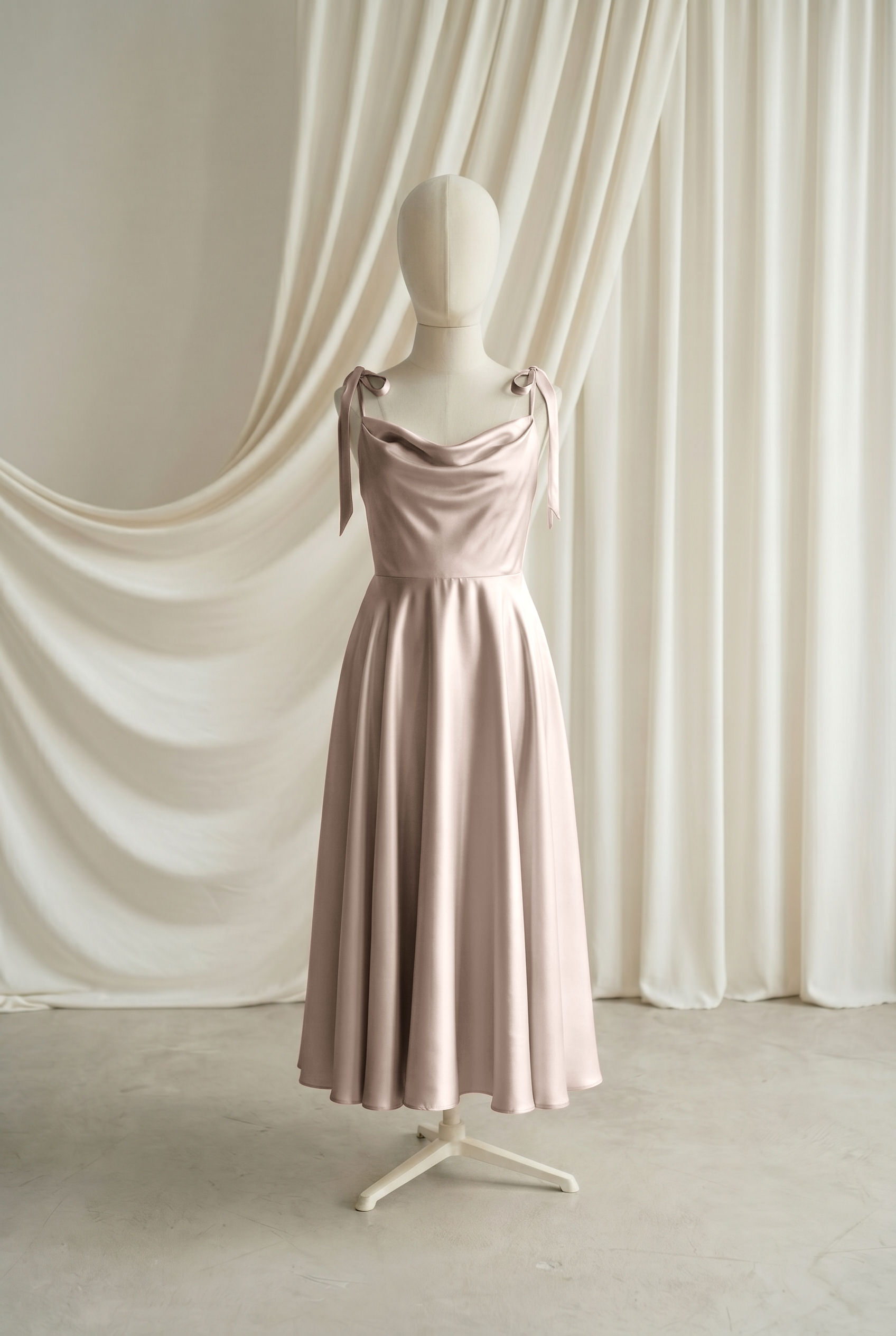 Tilly Junior Bridesmaid Dress in Champagne Sky