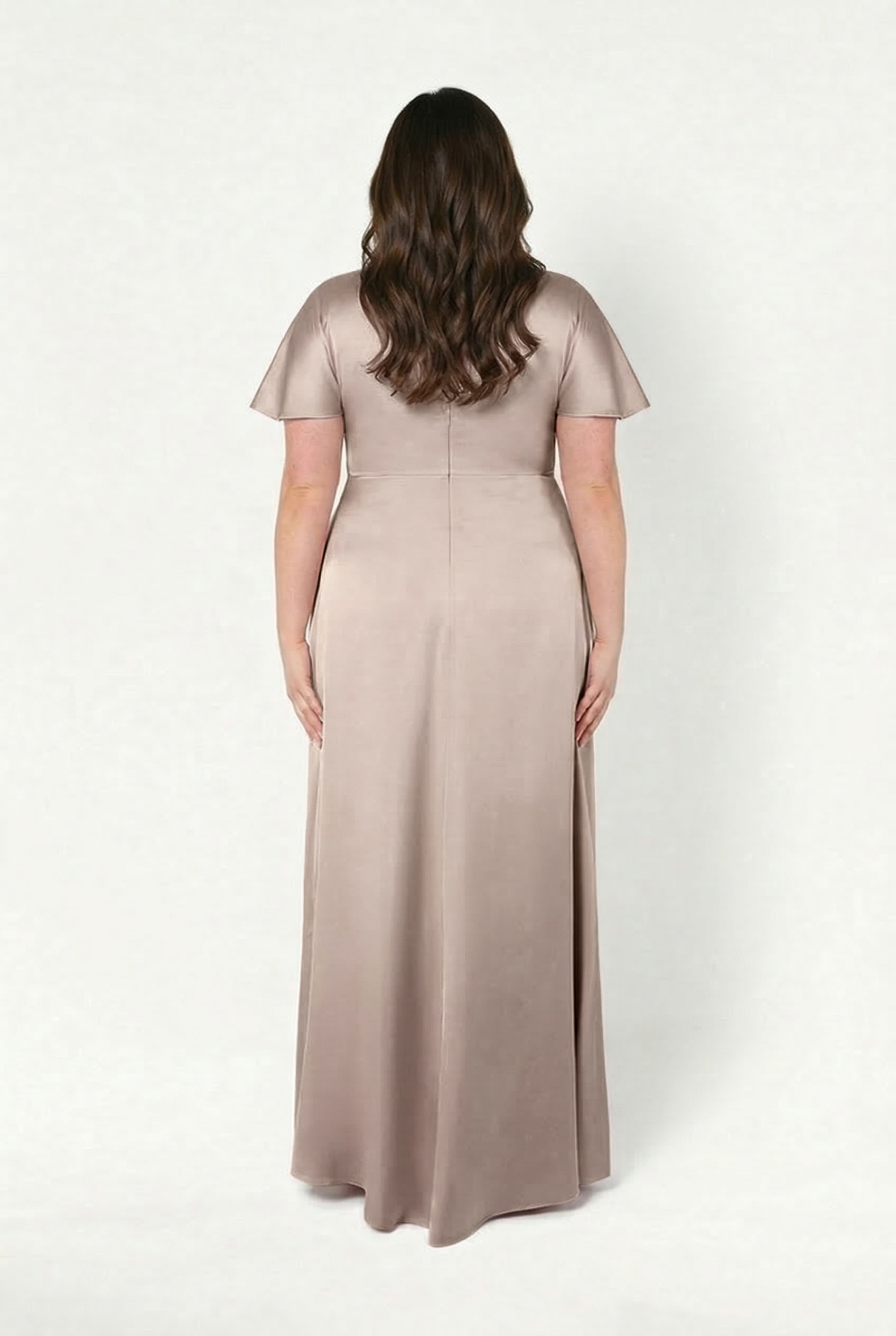 TH&TH Camilla Bridesmaid Dress In Champagne Satin TH&TH Camilla Bridesmaid Dress In Champagne Satin