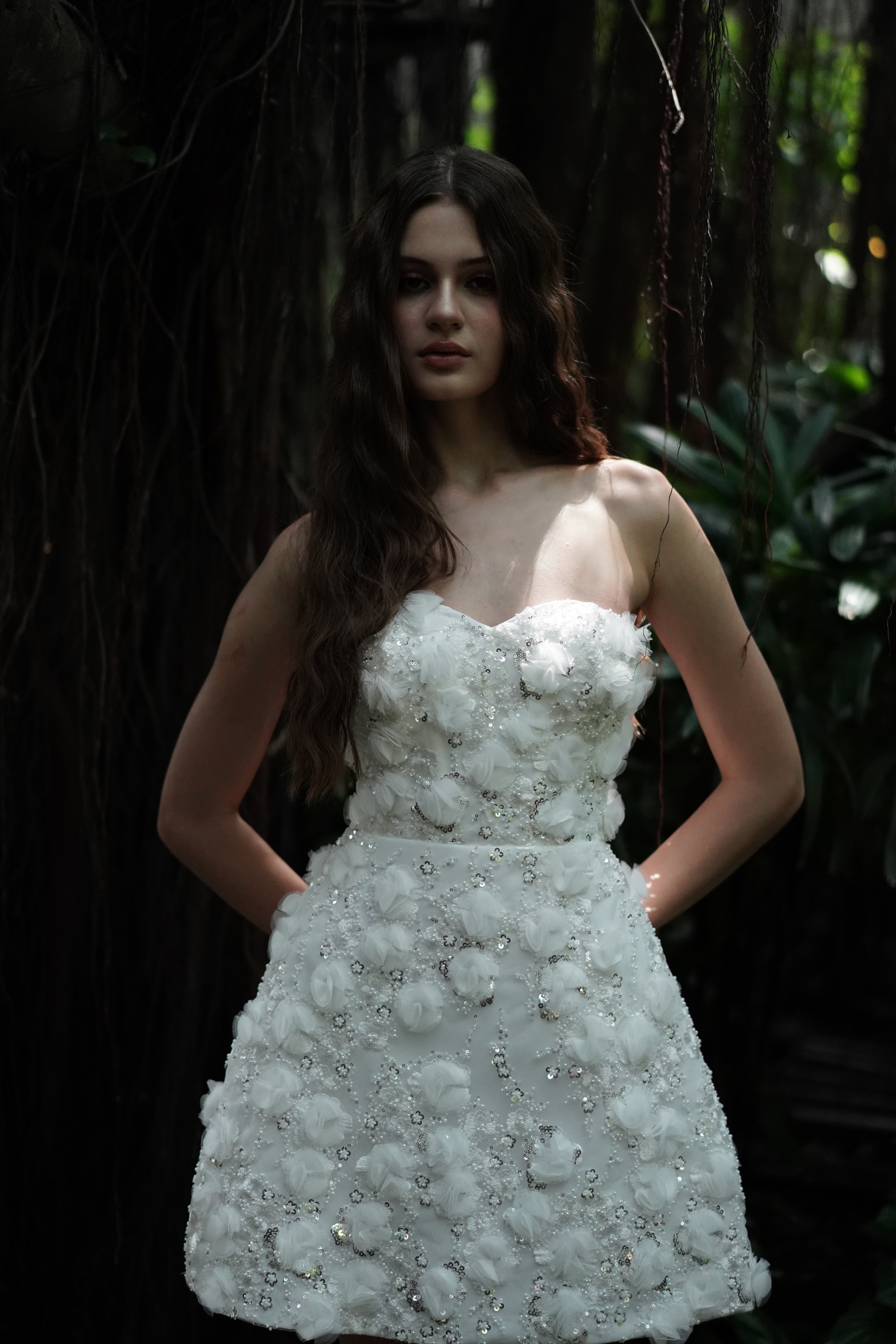 Taylor Bridal Mini Dress in Ivory
