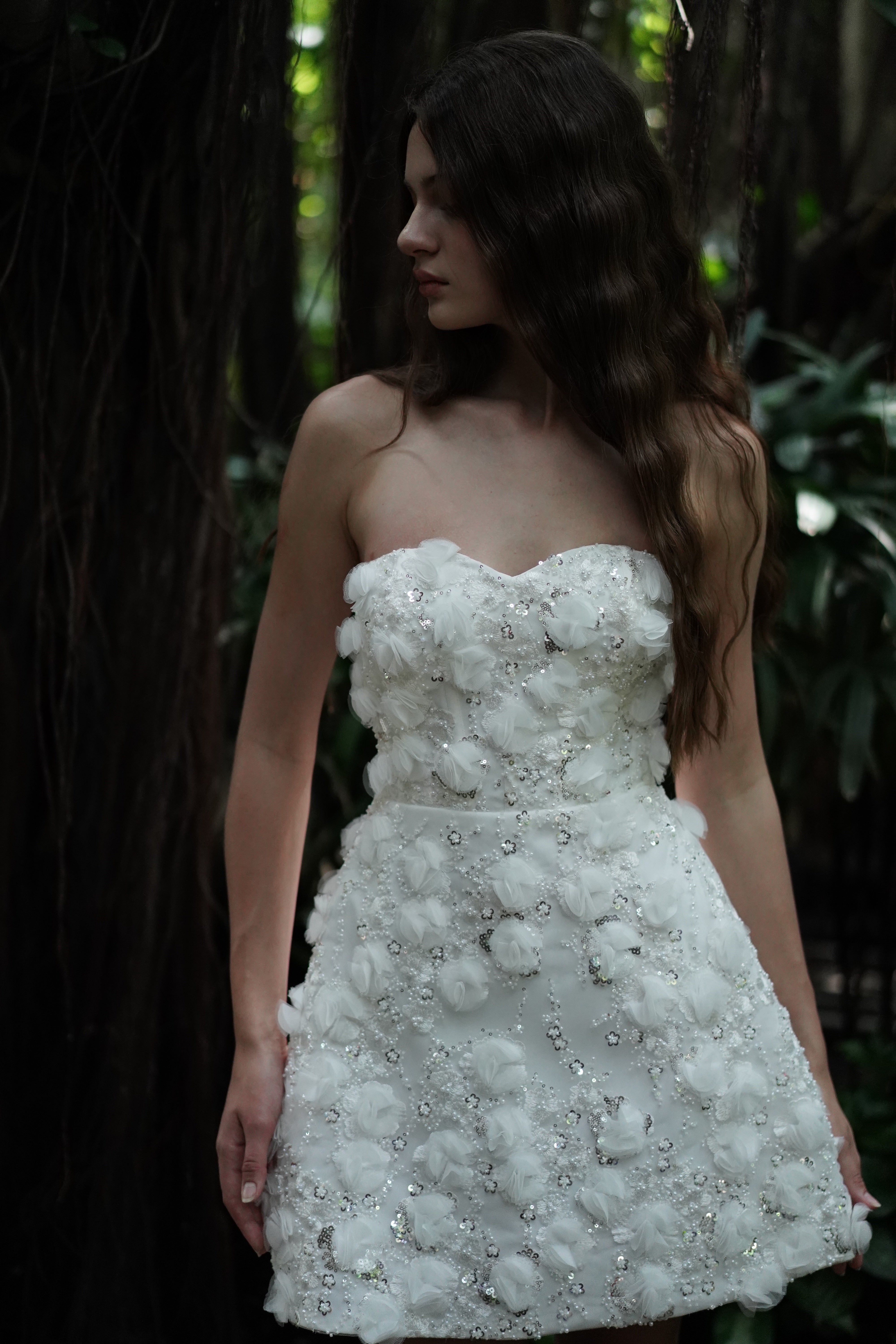 Taylor Bridal Mini Dress in Ivory