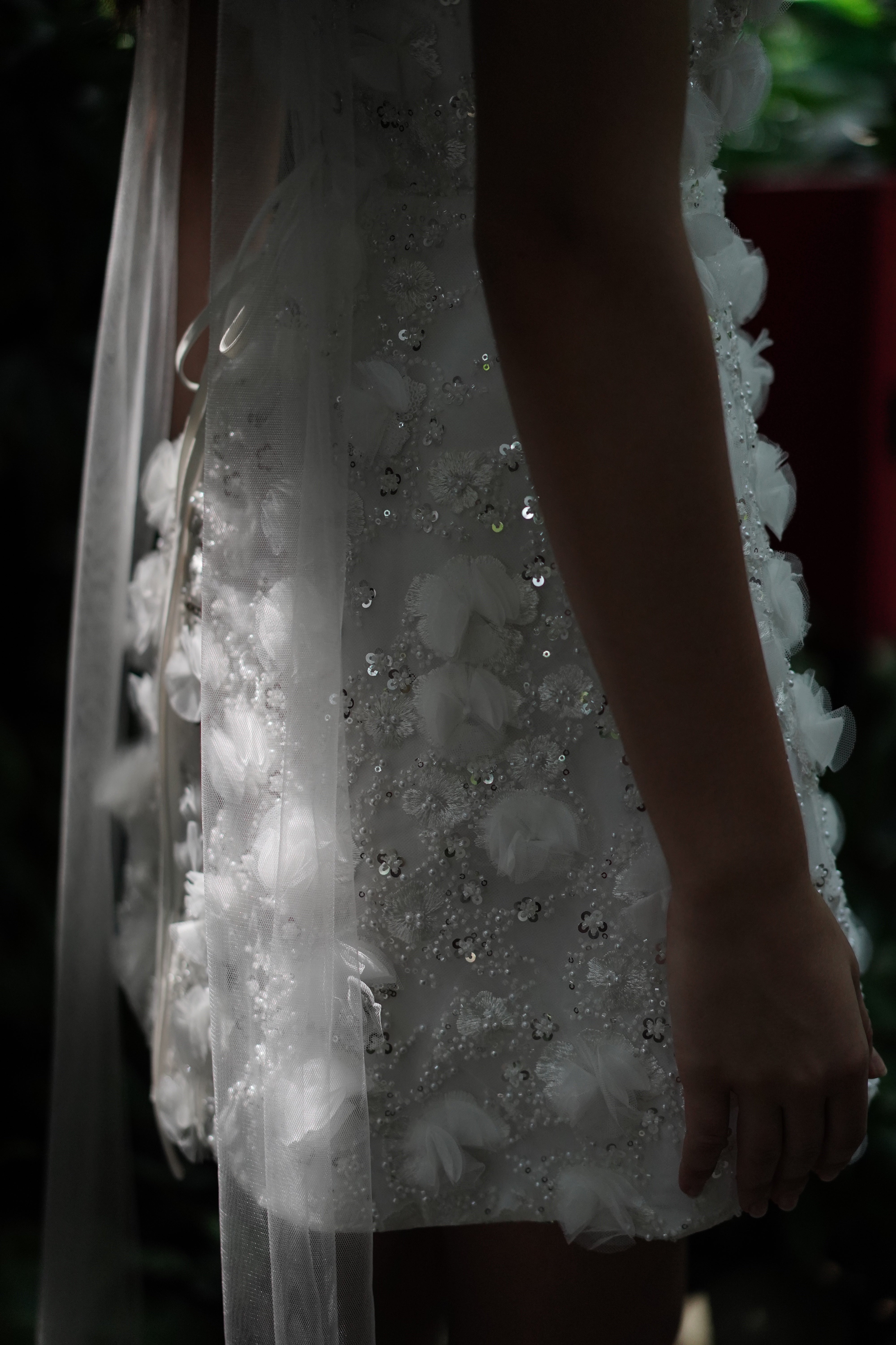 Taylor Bridal Mini Dress in Ivory