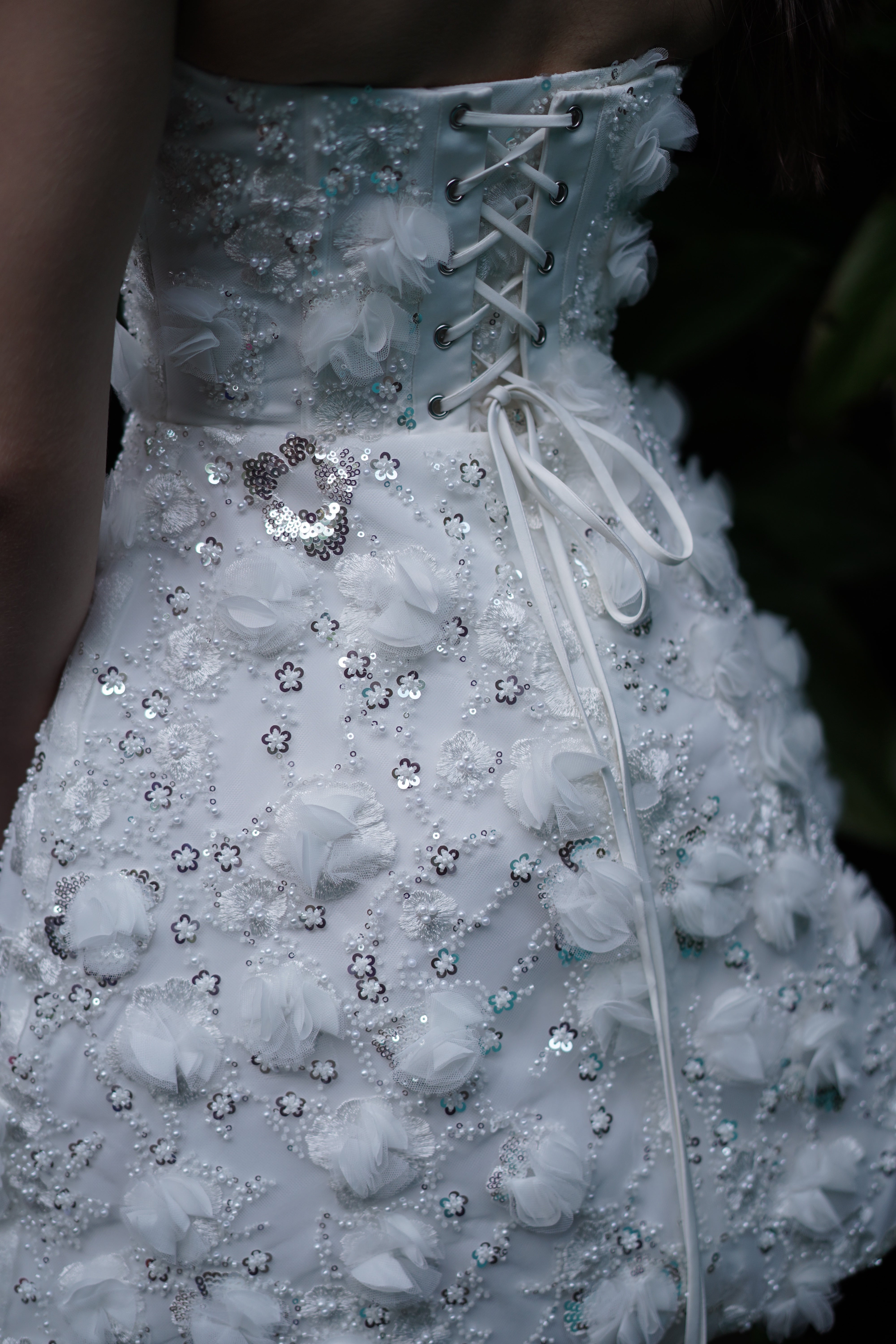 Taylor Bridal Mini Dress in Ivory