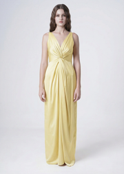 Carmen Bridesmaid Dress in Limoncello Satin