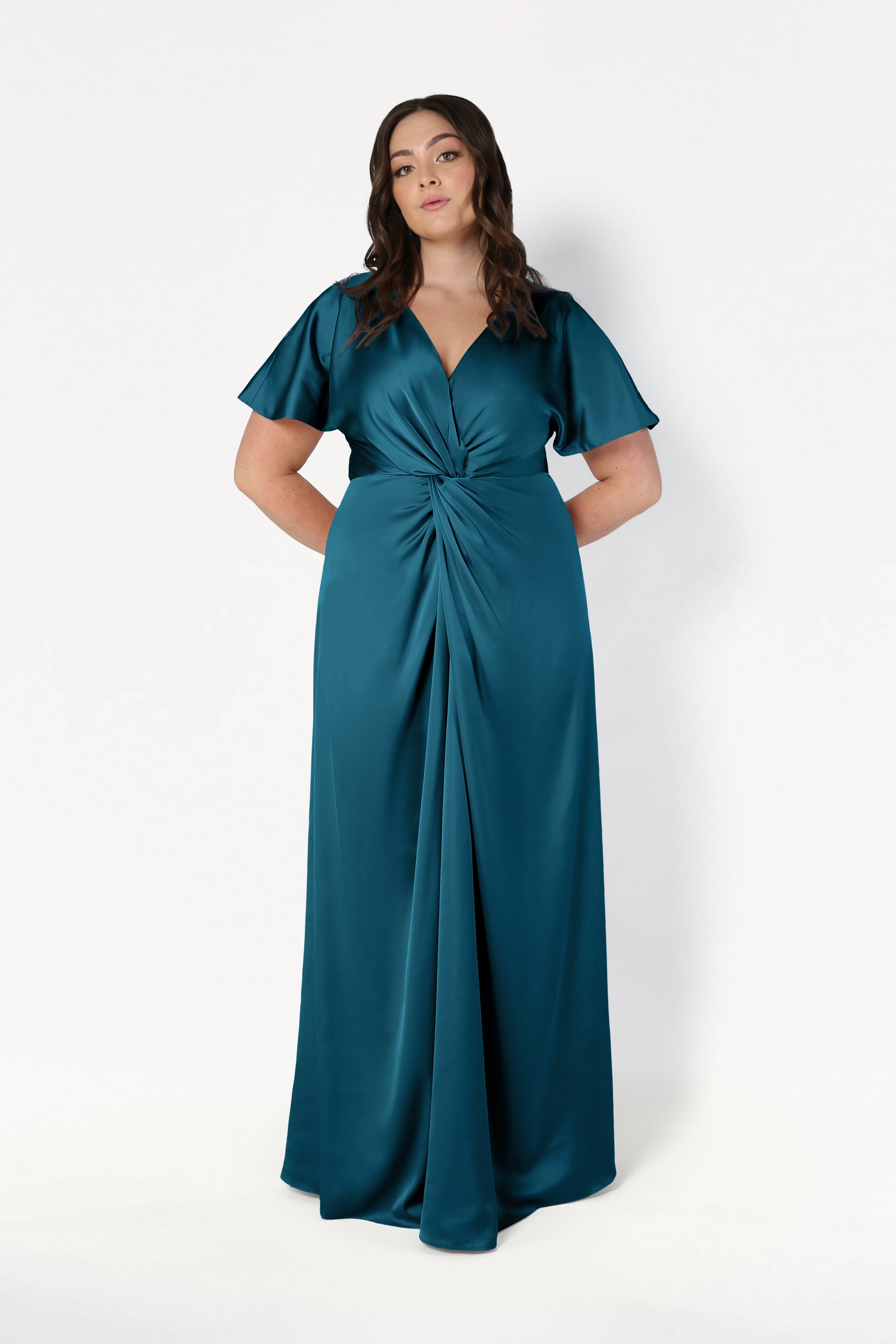 TH&TH Camilla Bridesmaid Dress In Emerald Dawn TH and TH TH&TH Camilla Bridesmaid Dress In Emerald Dawn TH and TH
