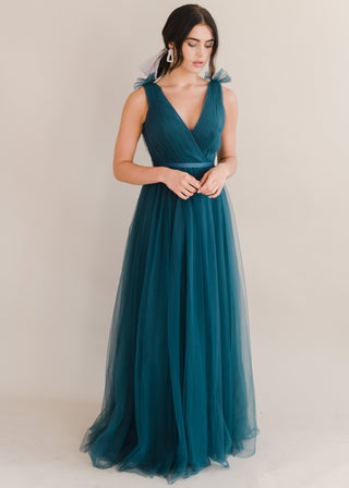 Grace Bridesmaid Dress in Emerald Dawn