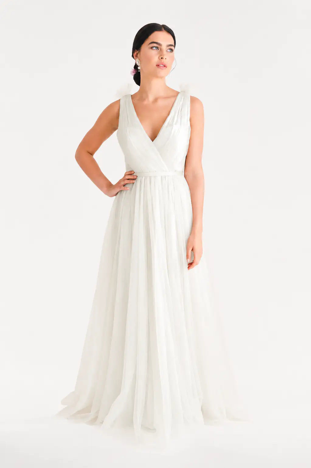 Grace Bridesmaid Dress in Ivory Tulle