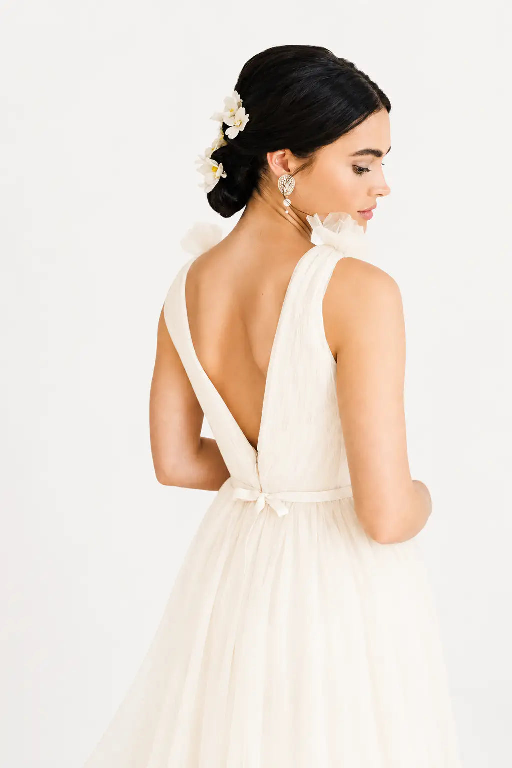 Grace Bridesmaid Dress in Ivory Tulle