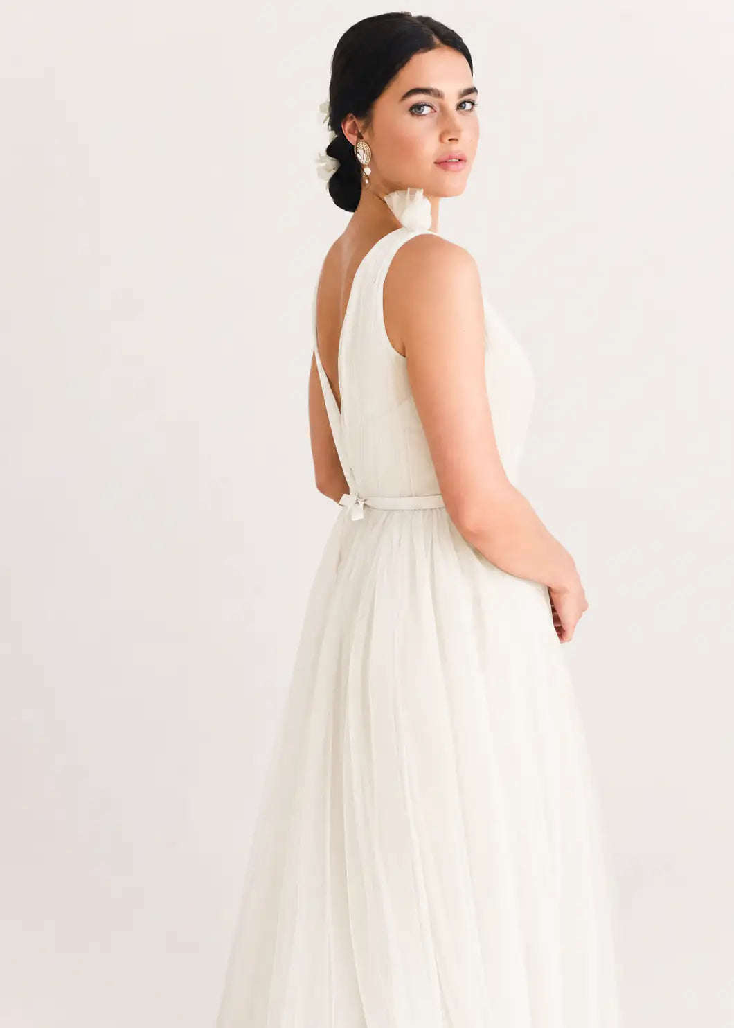 Grace Bridesmaid Dress in Ivory Tulle