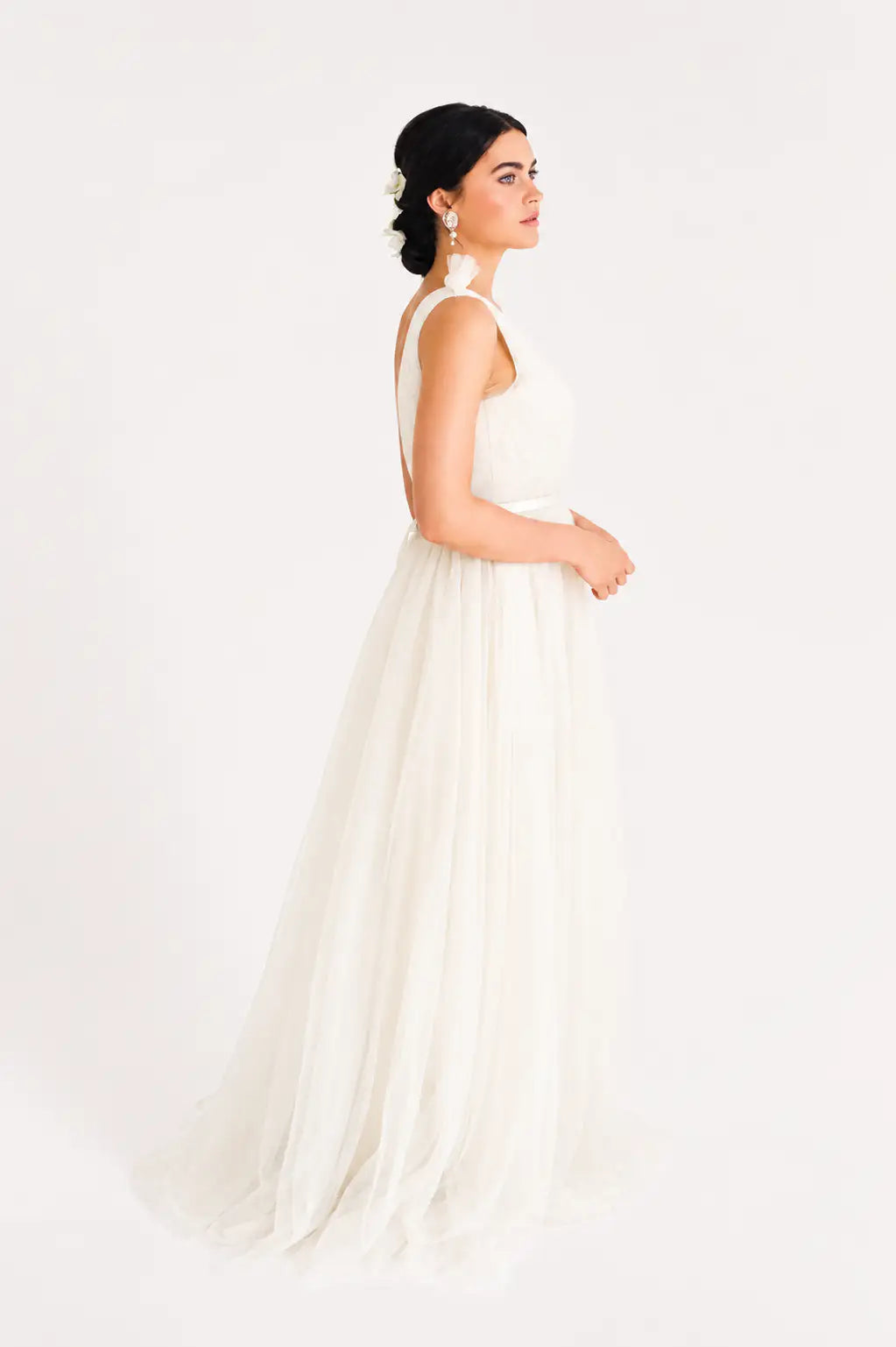 Grace Bridesmaid Dress in Ivory Tulle