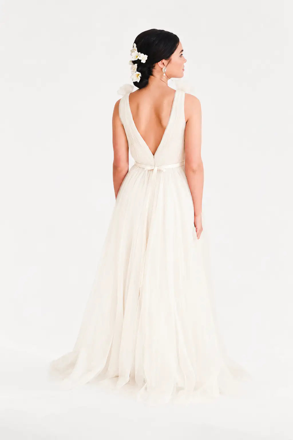 Grace Bridesmaid Dress in Ivory Tulle