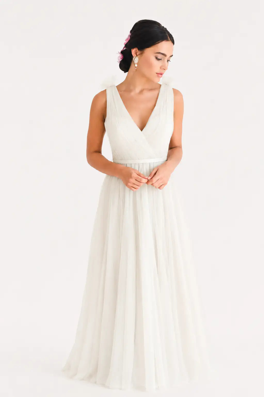 Grace Bridesmaid Dress in Ivory Tulle