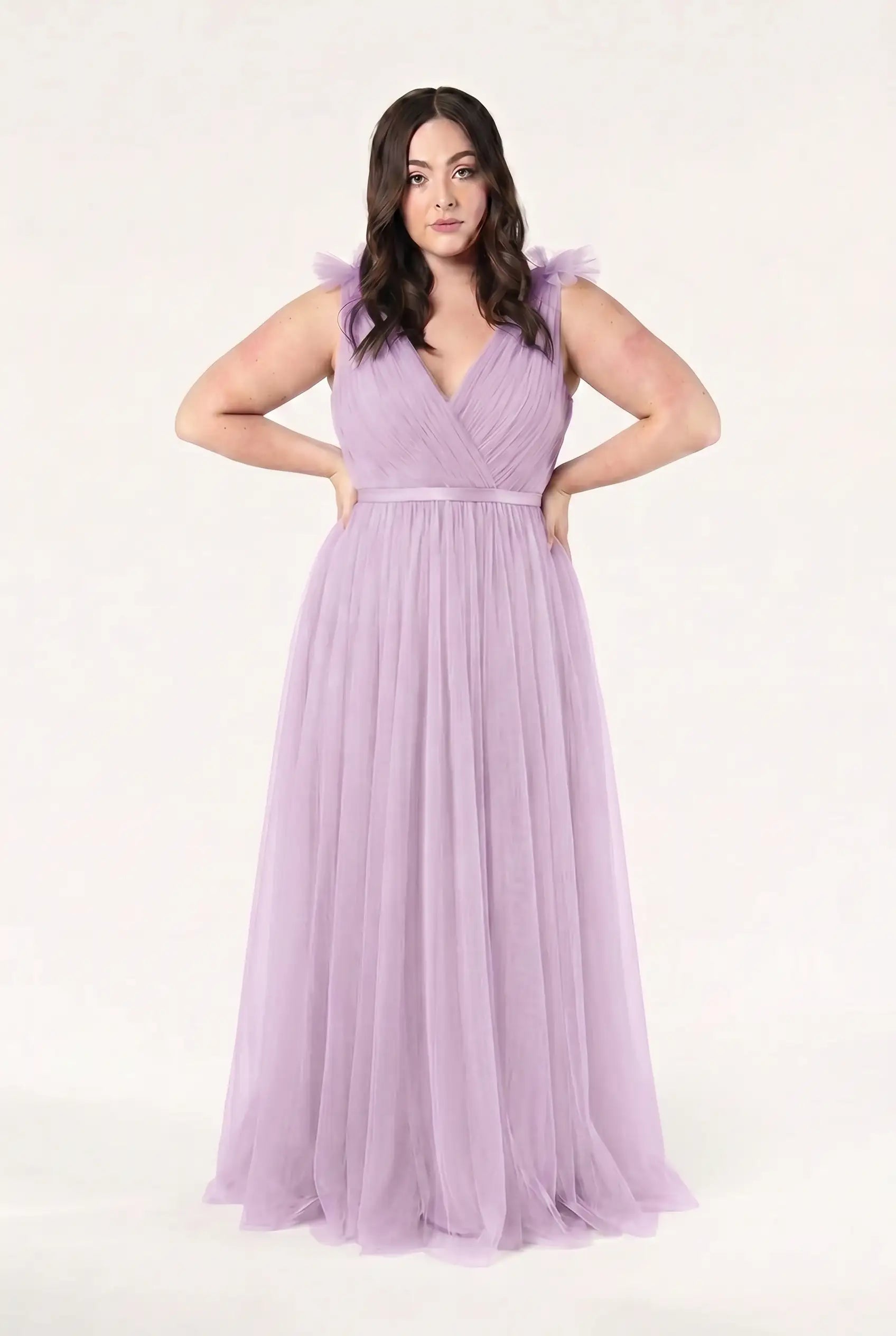 Grace Bridesmaid Dress in Lilac Mist Tulle