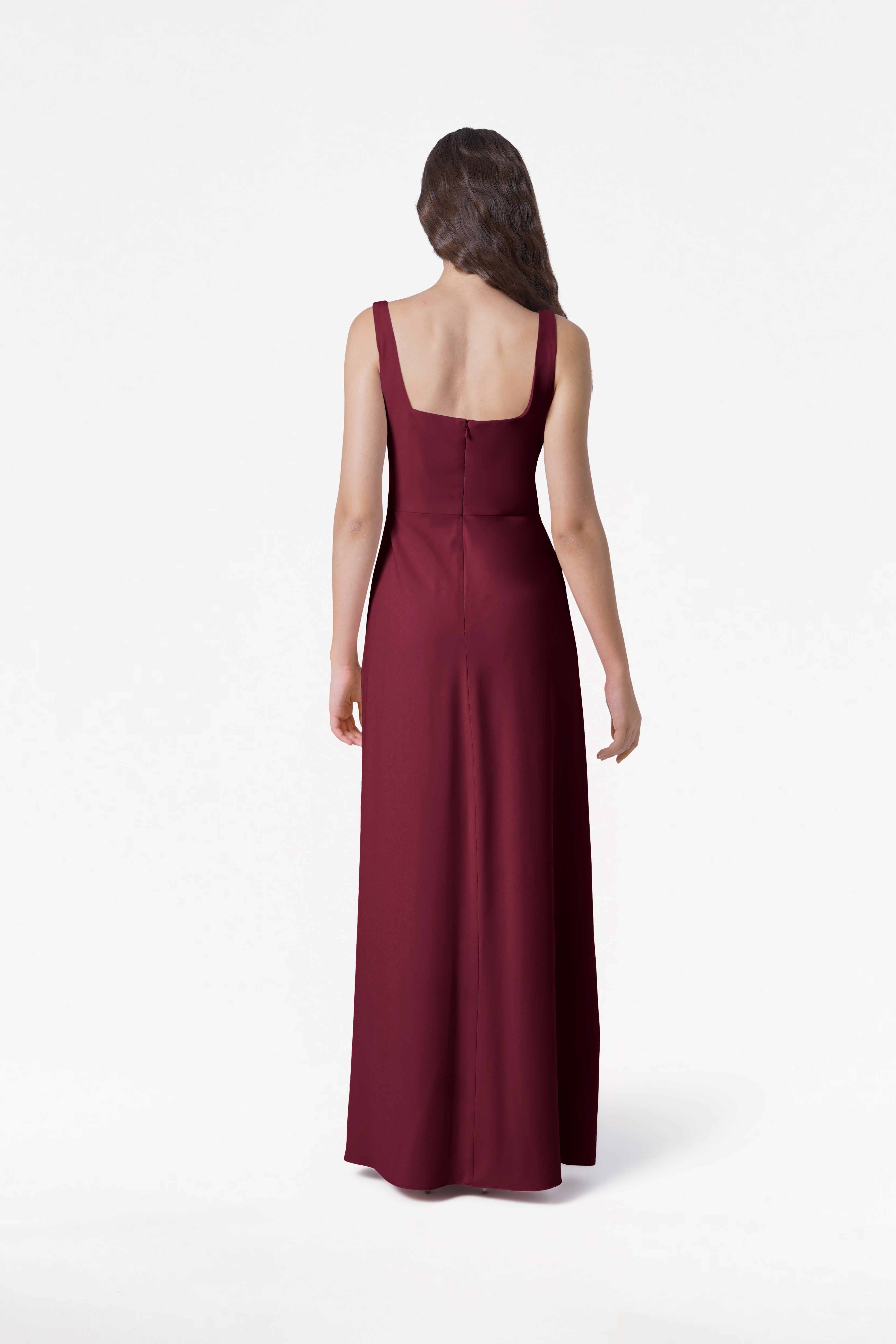 Helena Bridesmaid Dress in Merlot