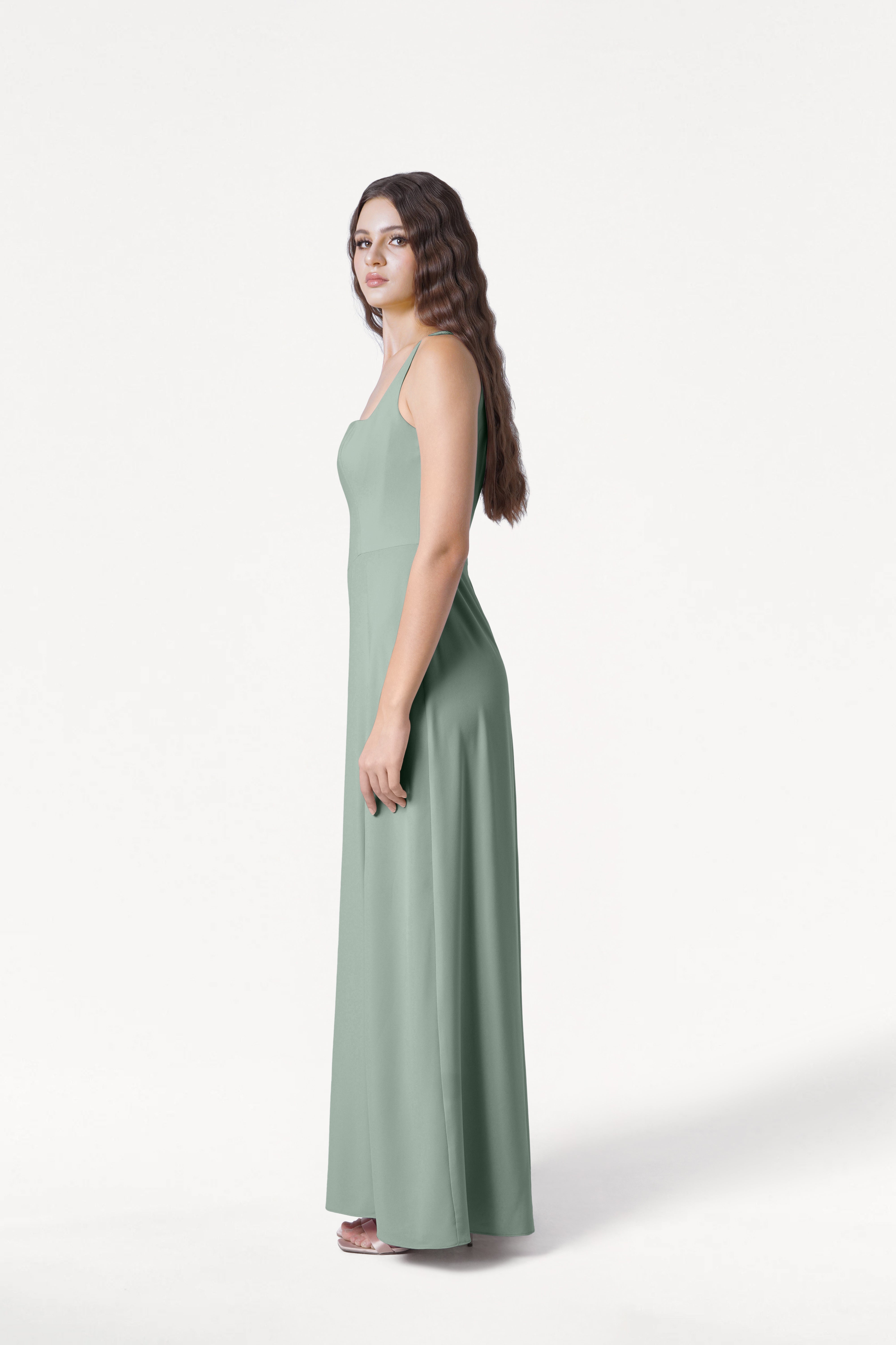 Helena Bridesmaid Dress in Sage Green