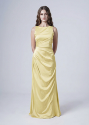 Nala Bridesmaid Dress in Limoncello Satin