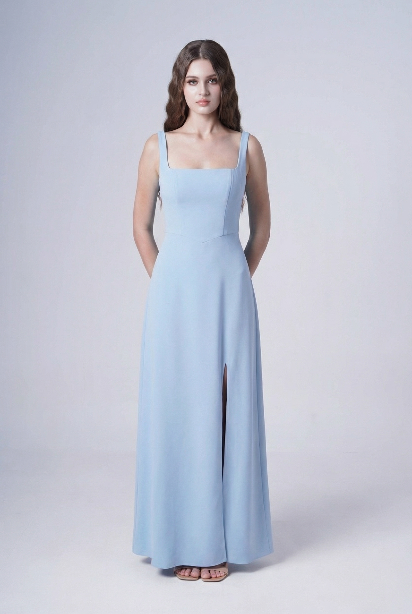 Helena Bridesmaid Dress in Dusty Blue