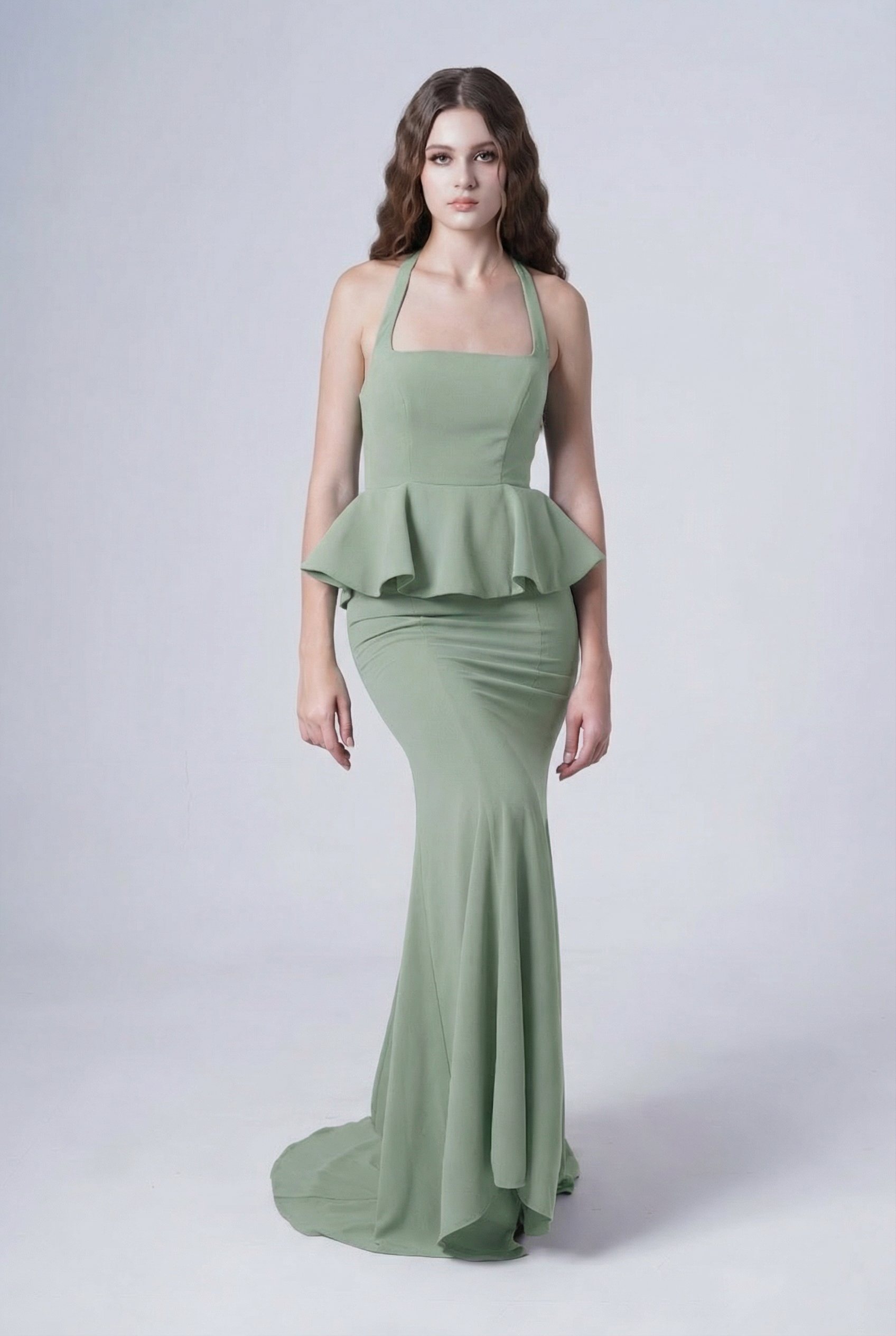 Peony Bridesmaid Dress in Sage Green