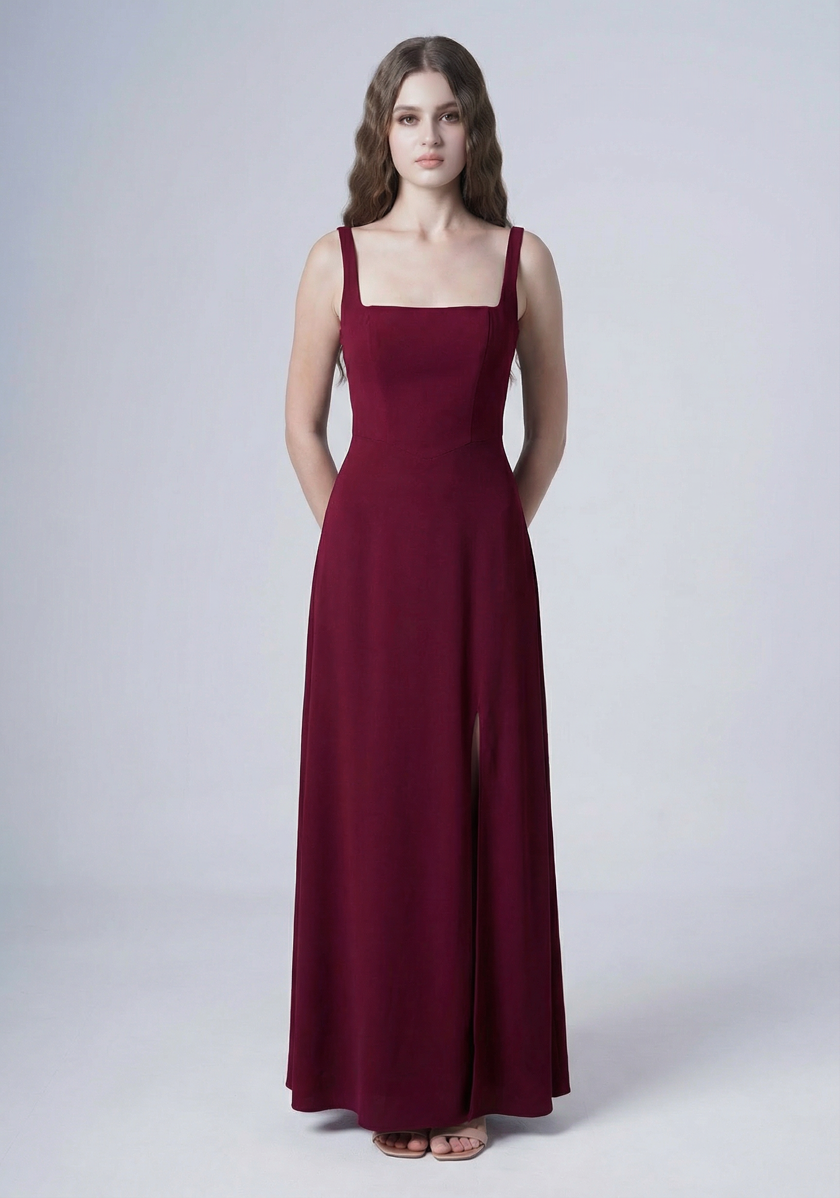Helena Bridesmaid Dress in Merlot