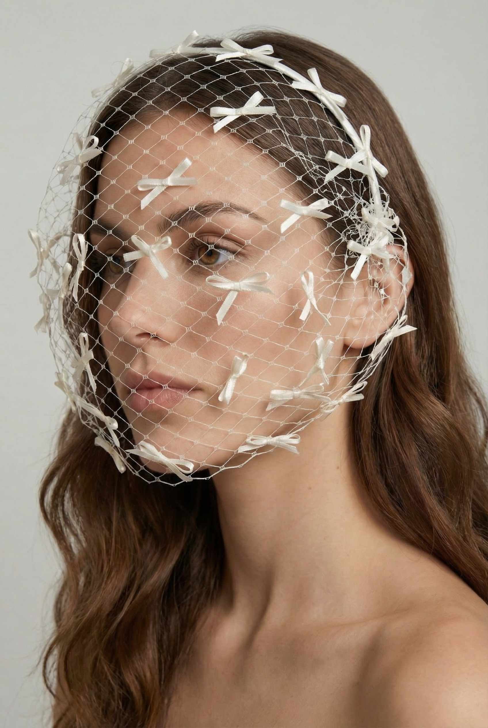 Vivienne Mini Bow Birdcage Headband