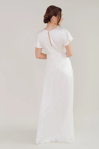 Camilla Bridesmaid Dress In Ivory Satin