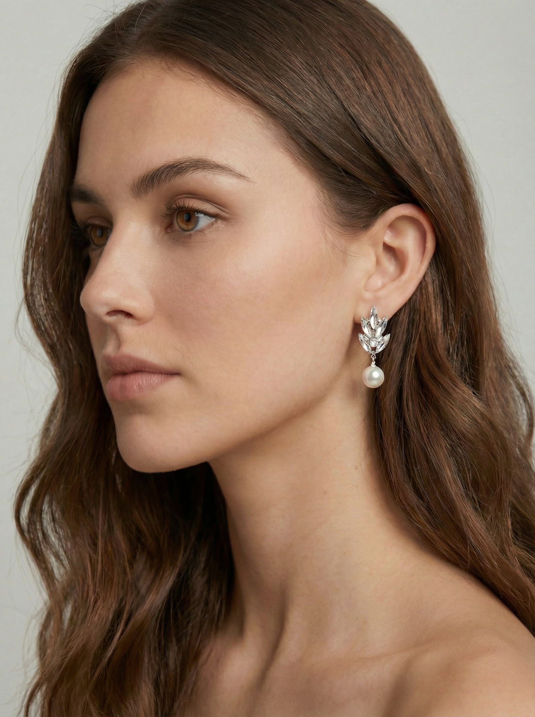 Laurel Crystal Drop Earrings
