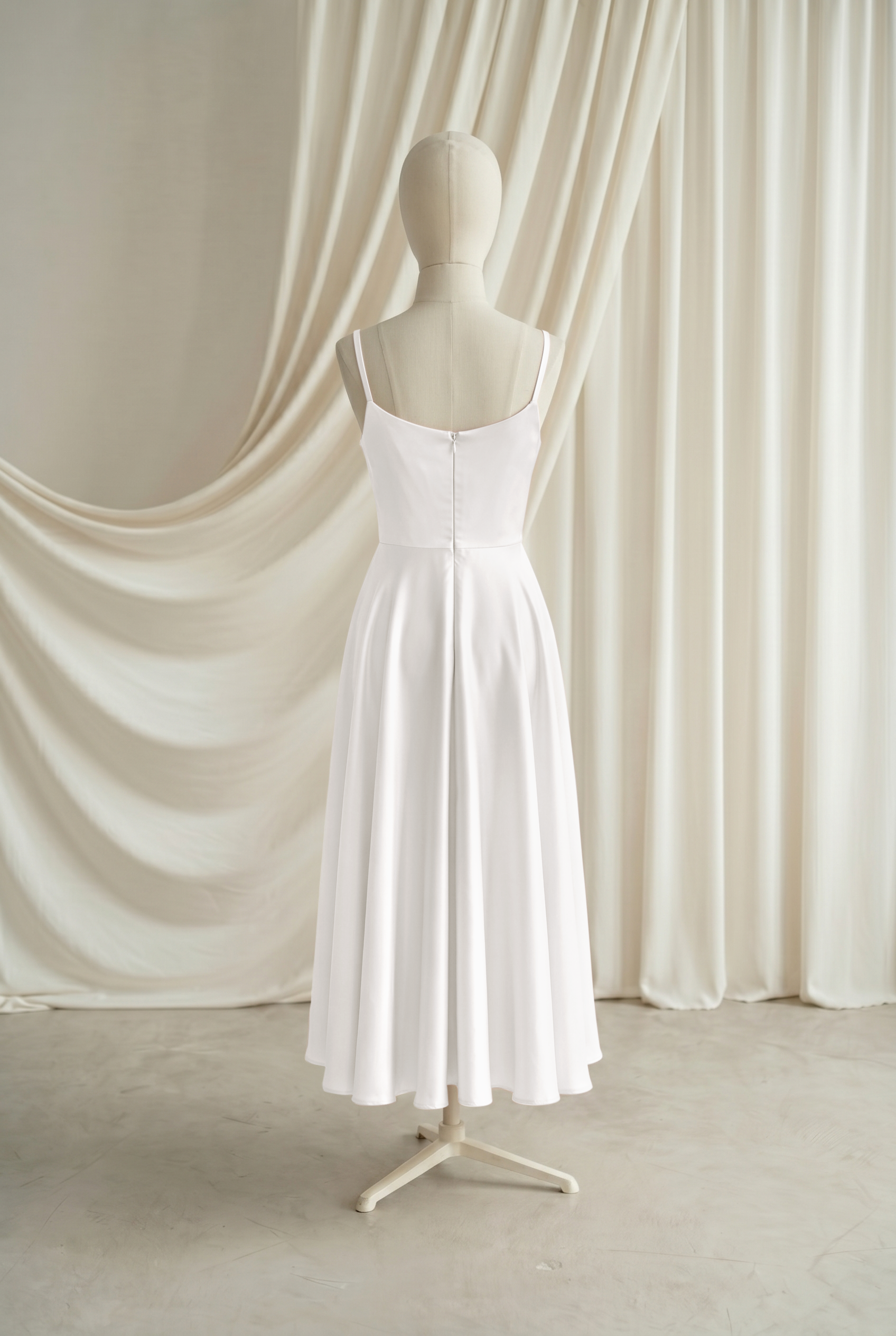 Tilly Junior Bridesmaid Dress in Ivory Satin