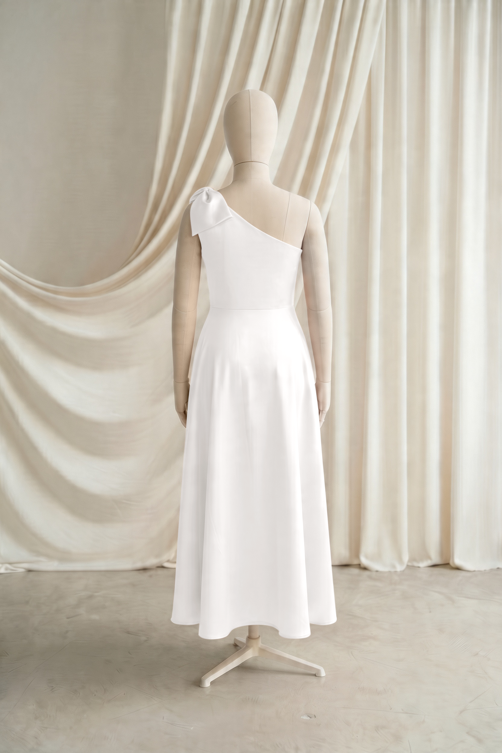 Zara Junior Bridesmaid Dress in Ivory Satin