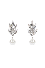 Laurel crystal drop earrings