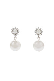 Pearl Blossom Stud Earrings
