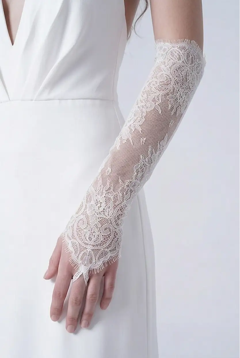 Lace Bridal Sleeves In Ivory