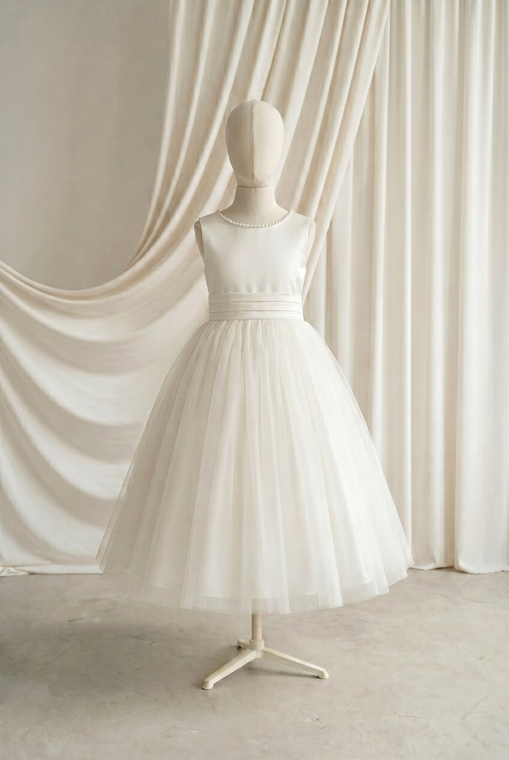 Lulu Flower Girl Dress in Ivory