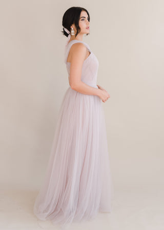 Luna Bridesmaid Dress in Smoked Blush