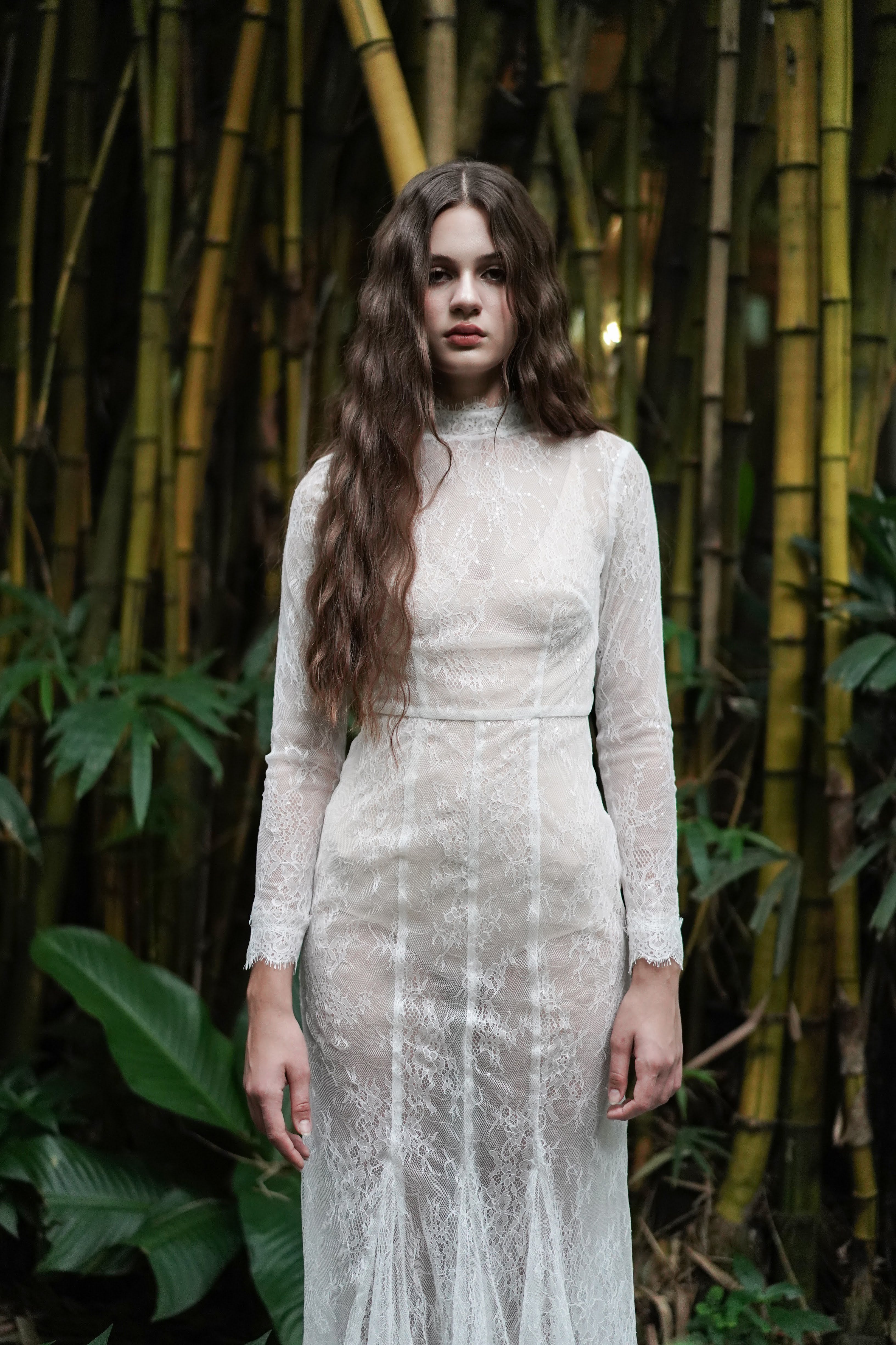 Nova Bridal Dress in Ivory Chantilly Lace