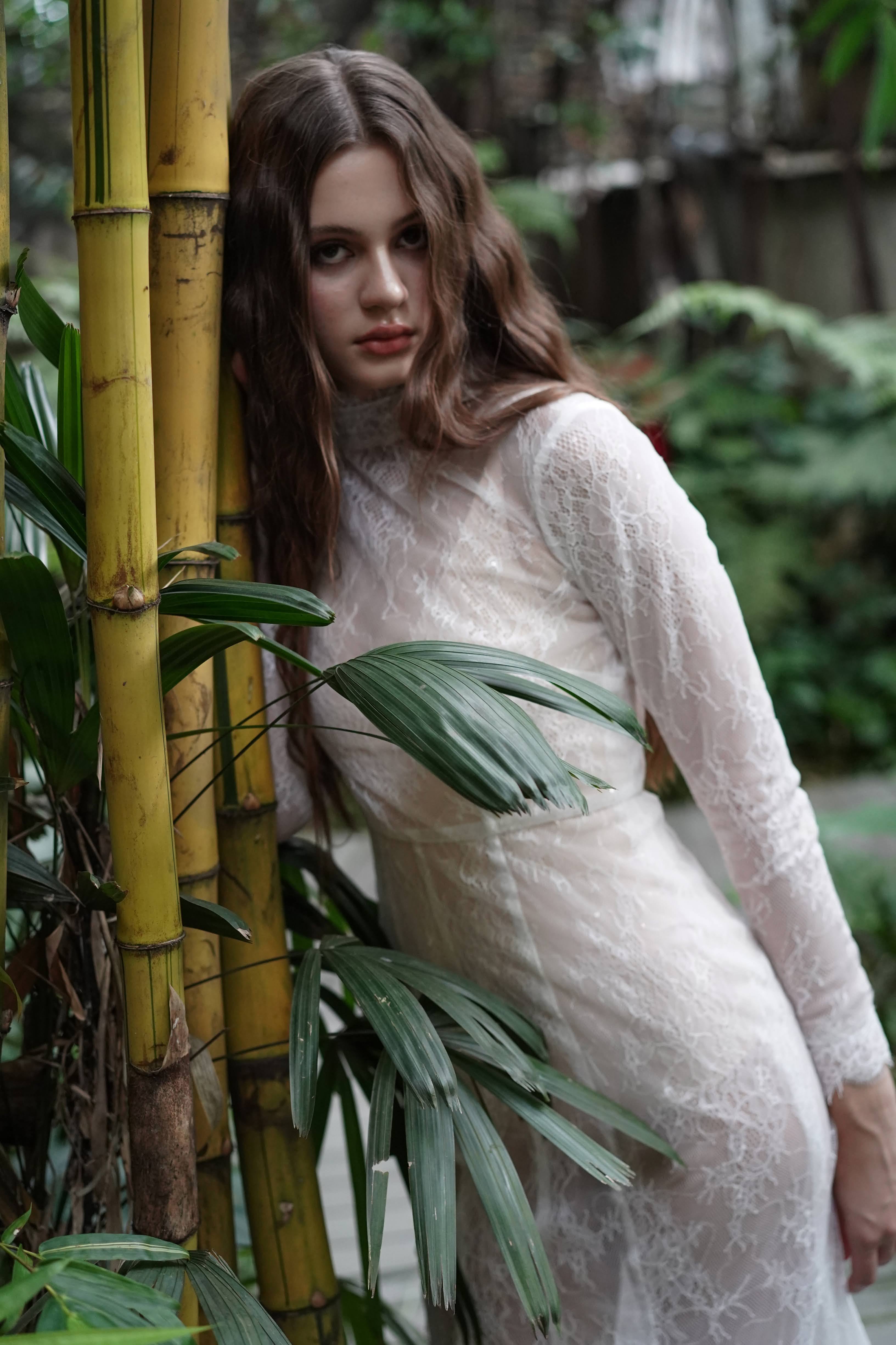 Nova Bridal Dress in Ivory Chantilly Lace