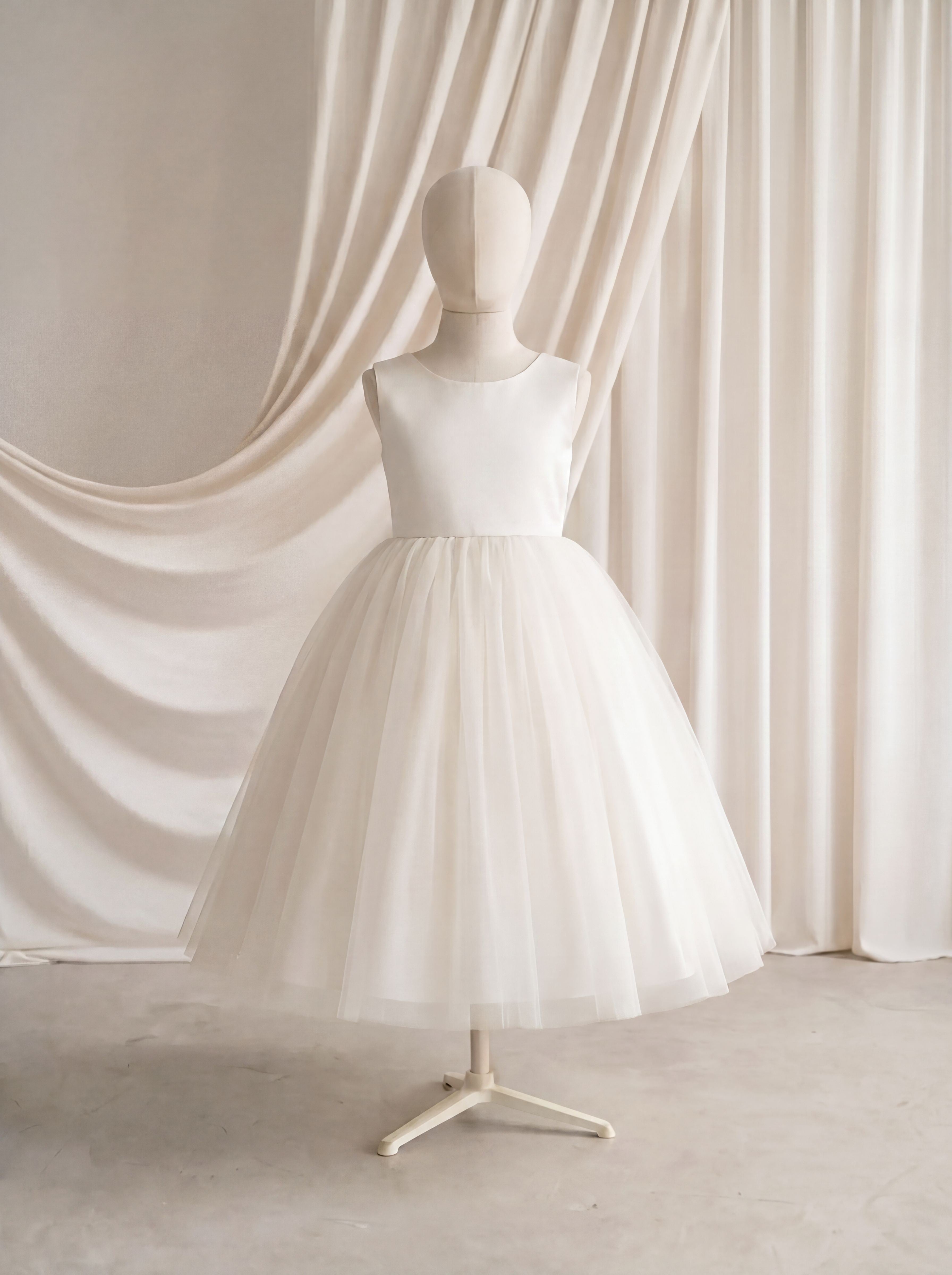 Paige Flower Girl Dress in Ivory