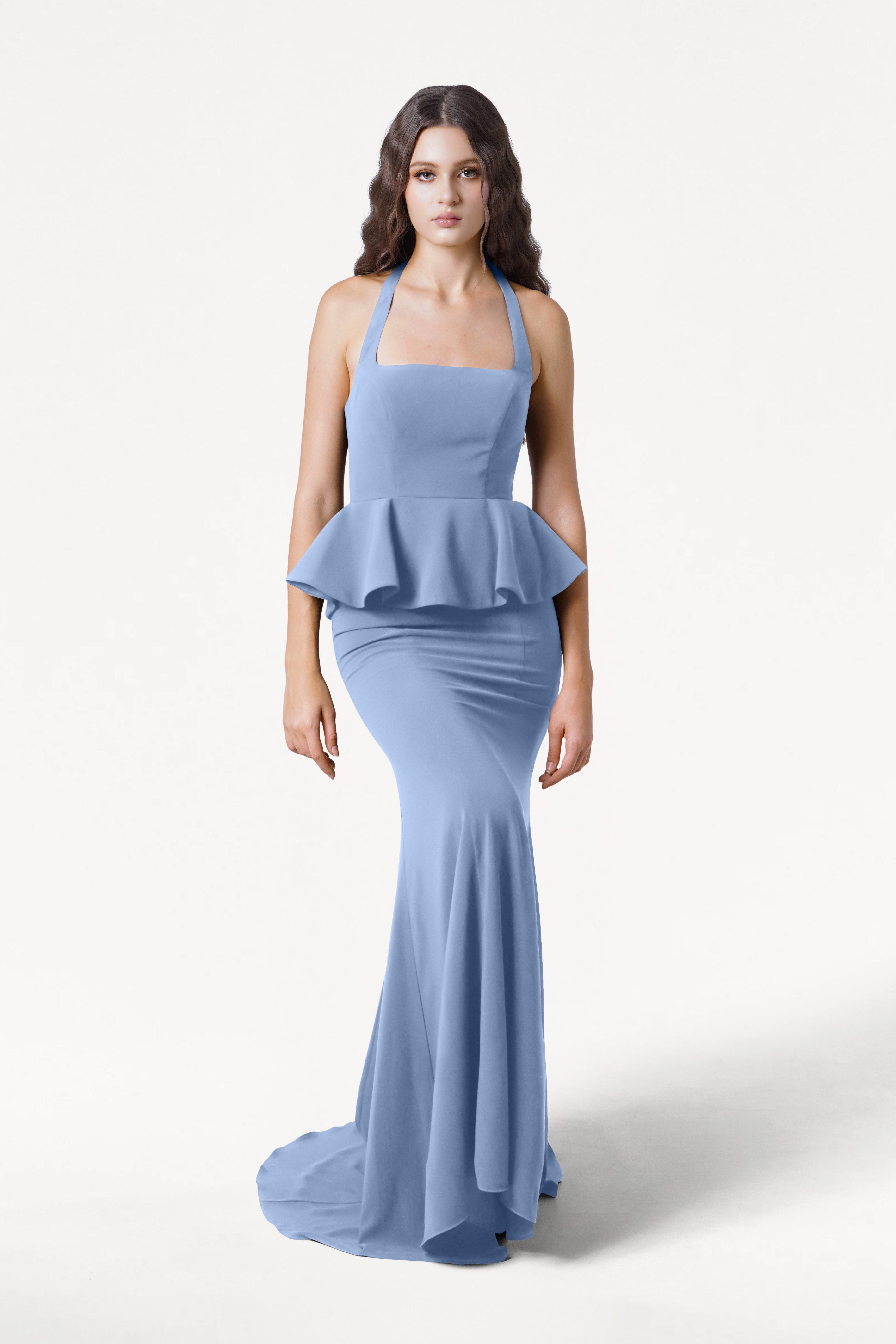 Peony Bridesmaid Dress in Dusty Blue