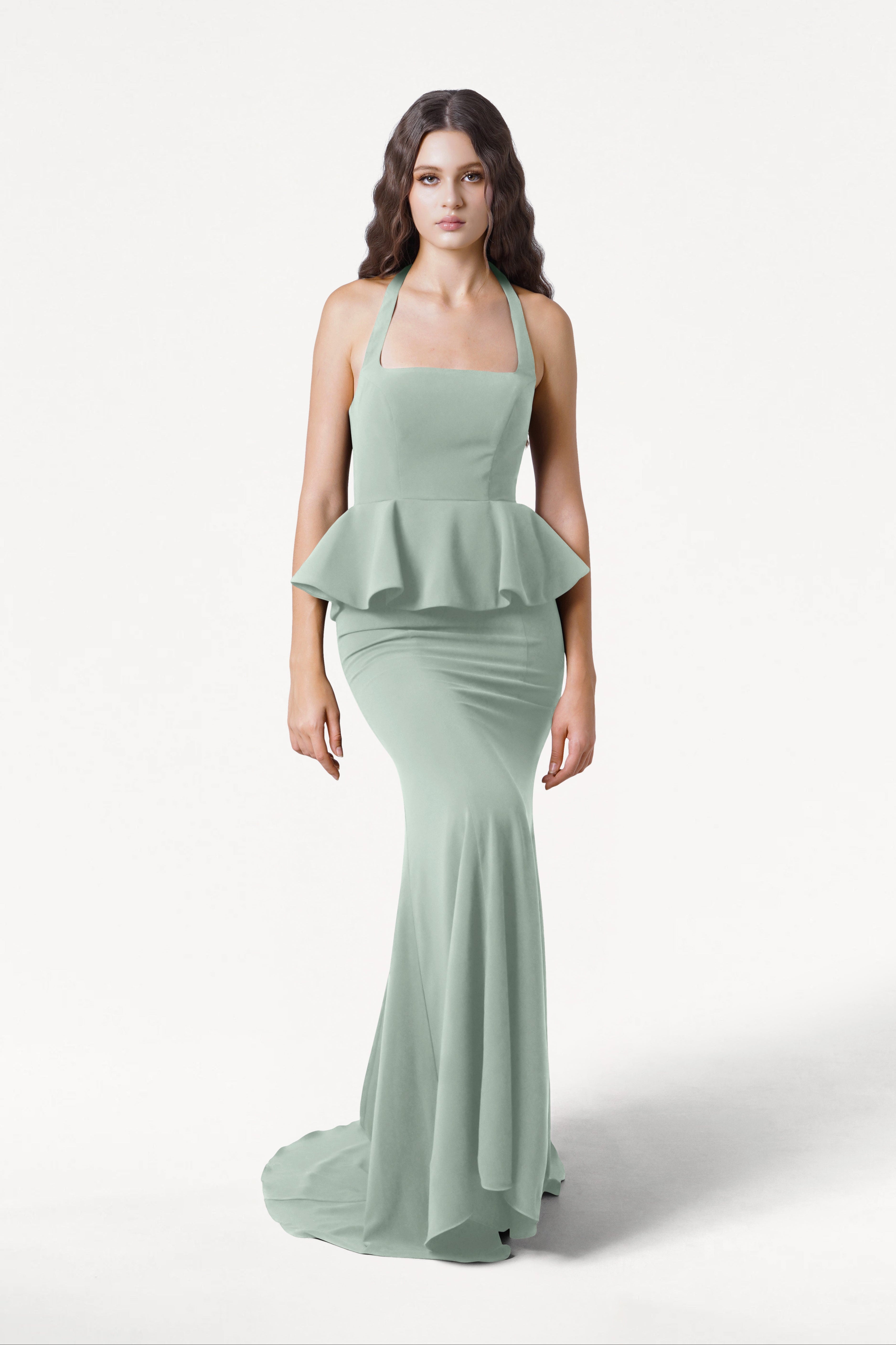 Peony Bridesmaid Dress in Sage Green