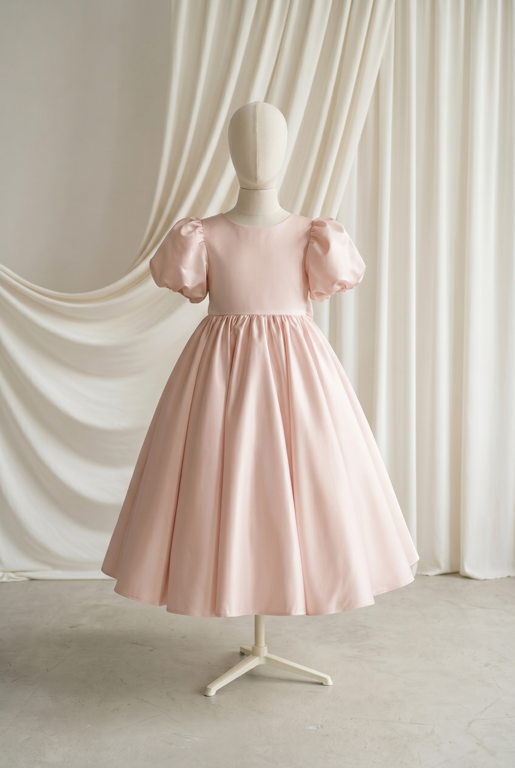 Poppy Flower Girl Dress in Blush Pink