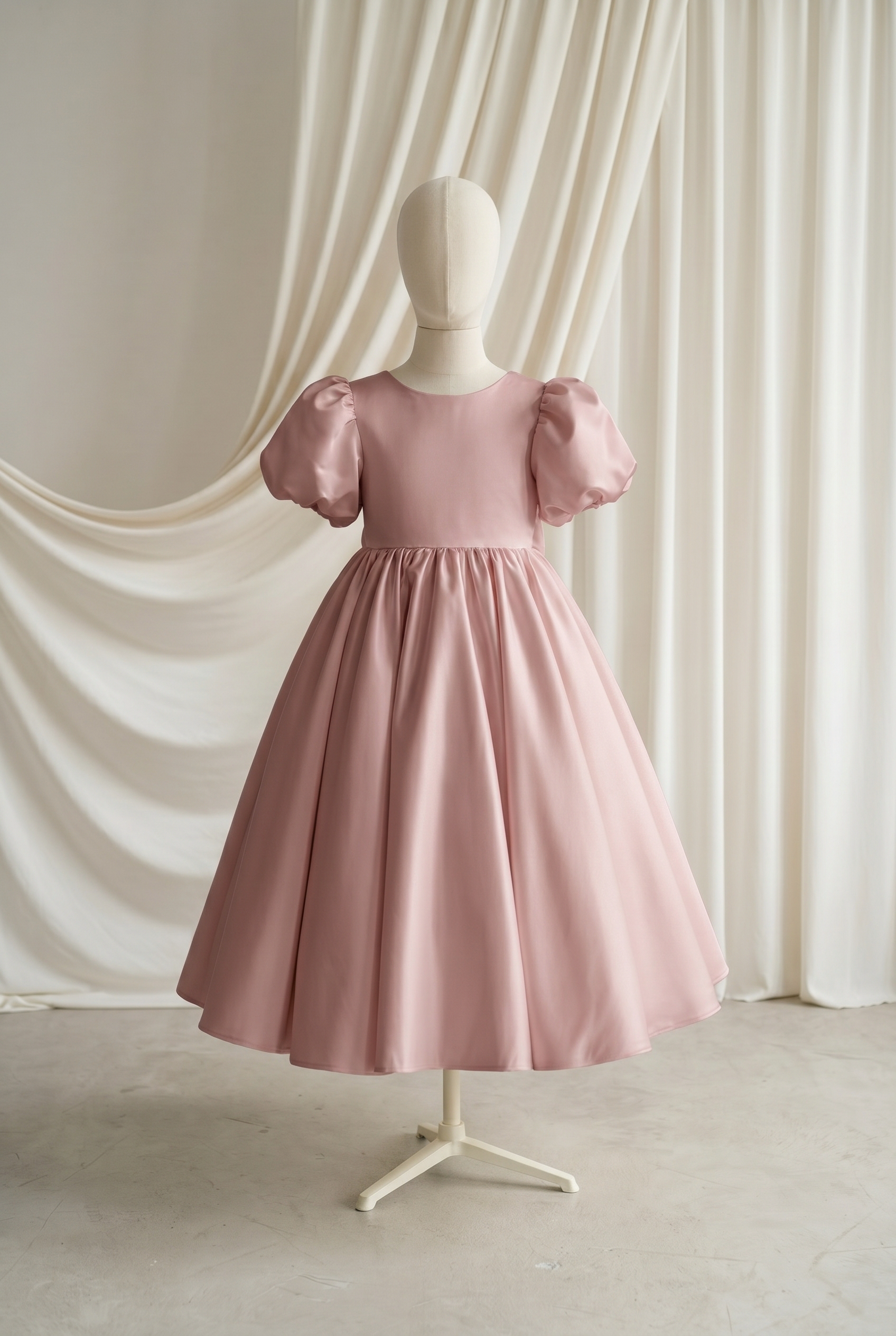 Poppy Flower Girl Dress in Smoked Blush