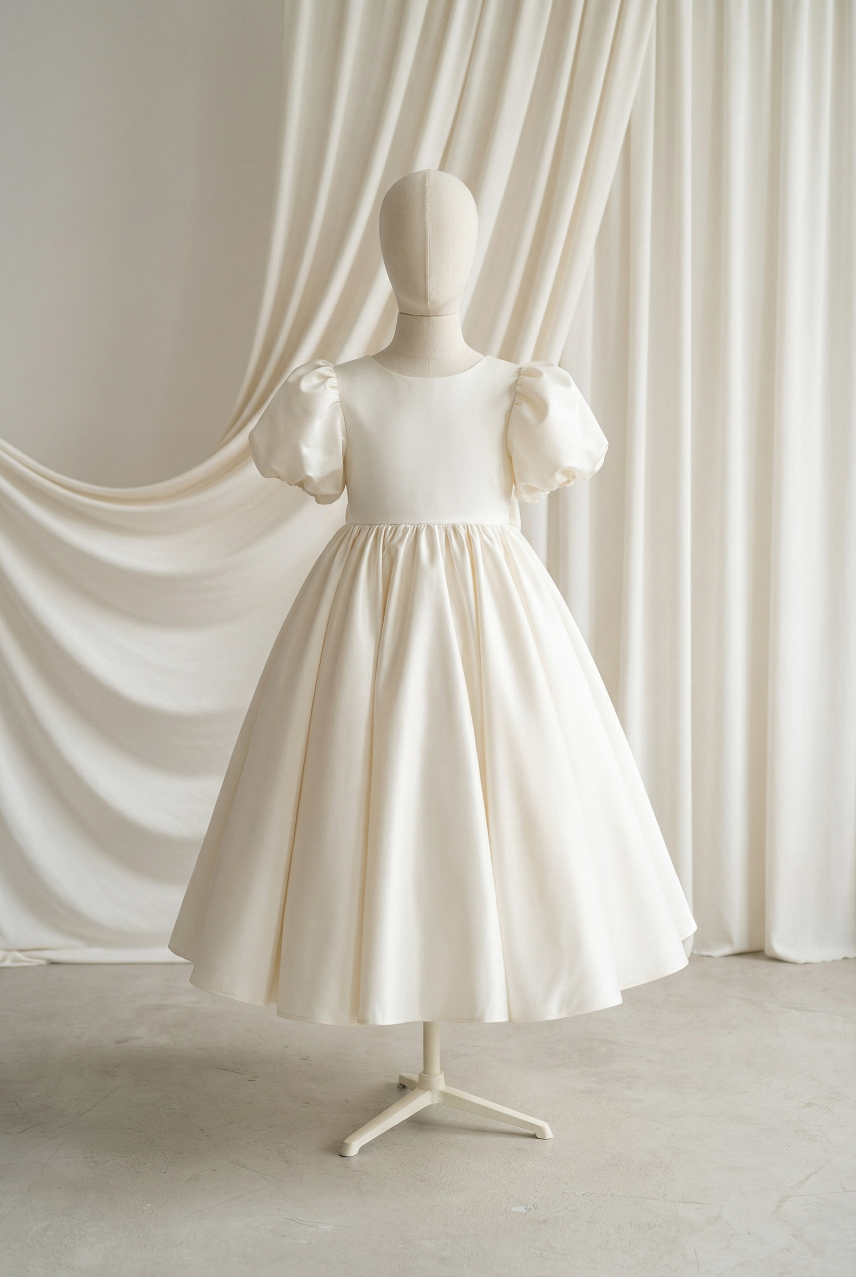 Poppy Flower Girl Dress in Ivory