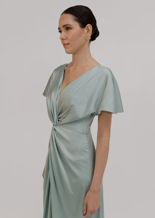 Camilla Bridesmaid Dress in Dusty Eucalyptus